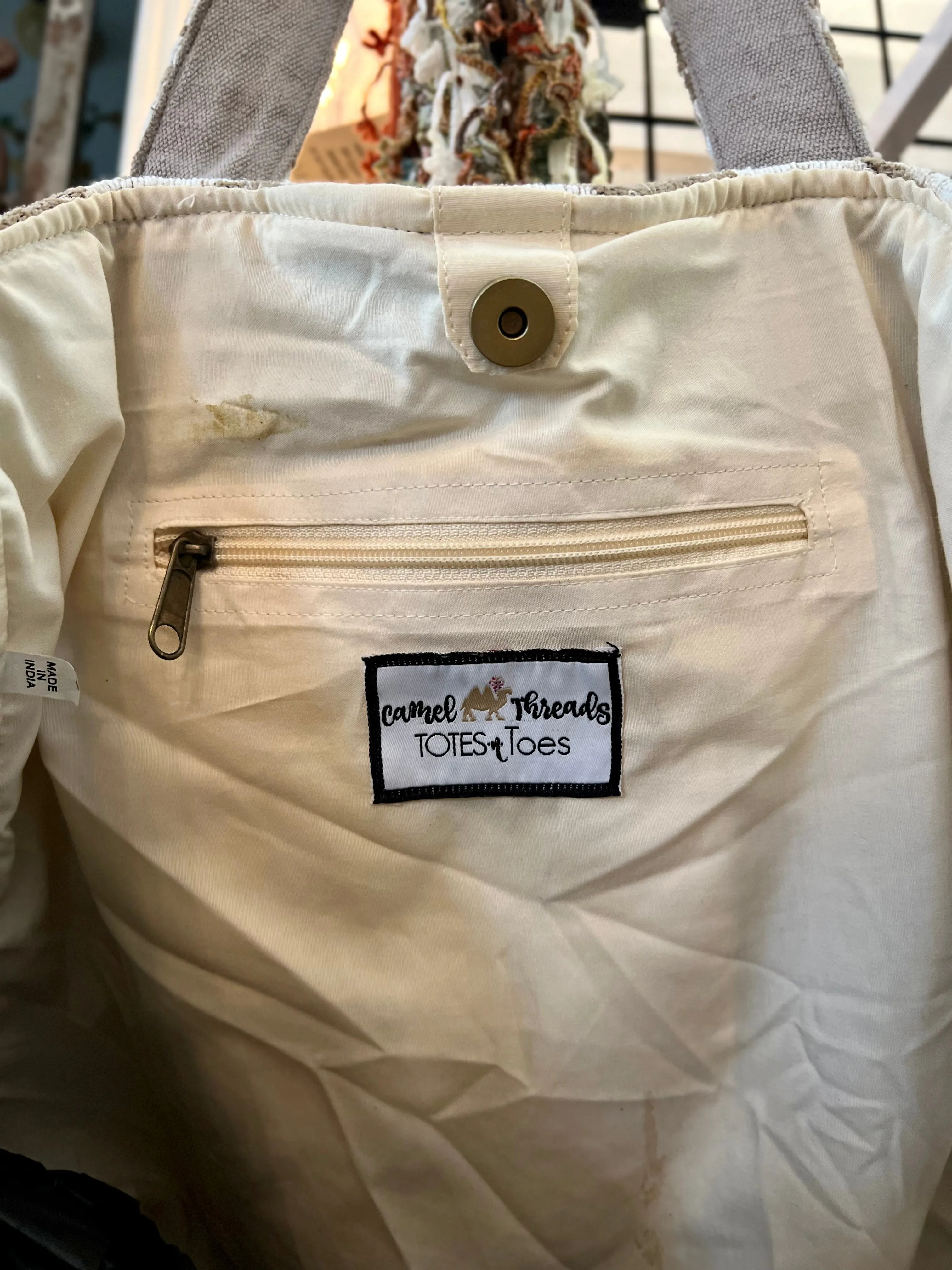 00A7 Quincy Tote Bag- Natural