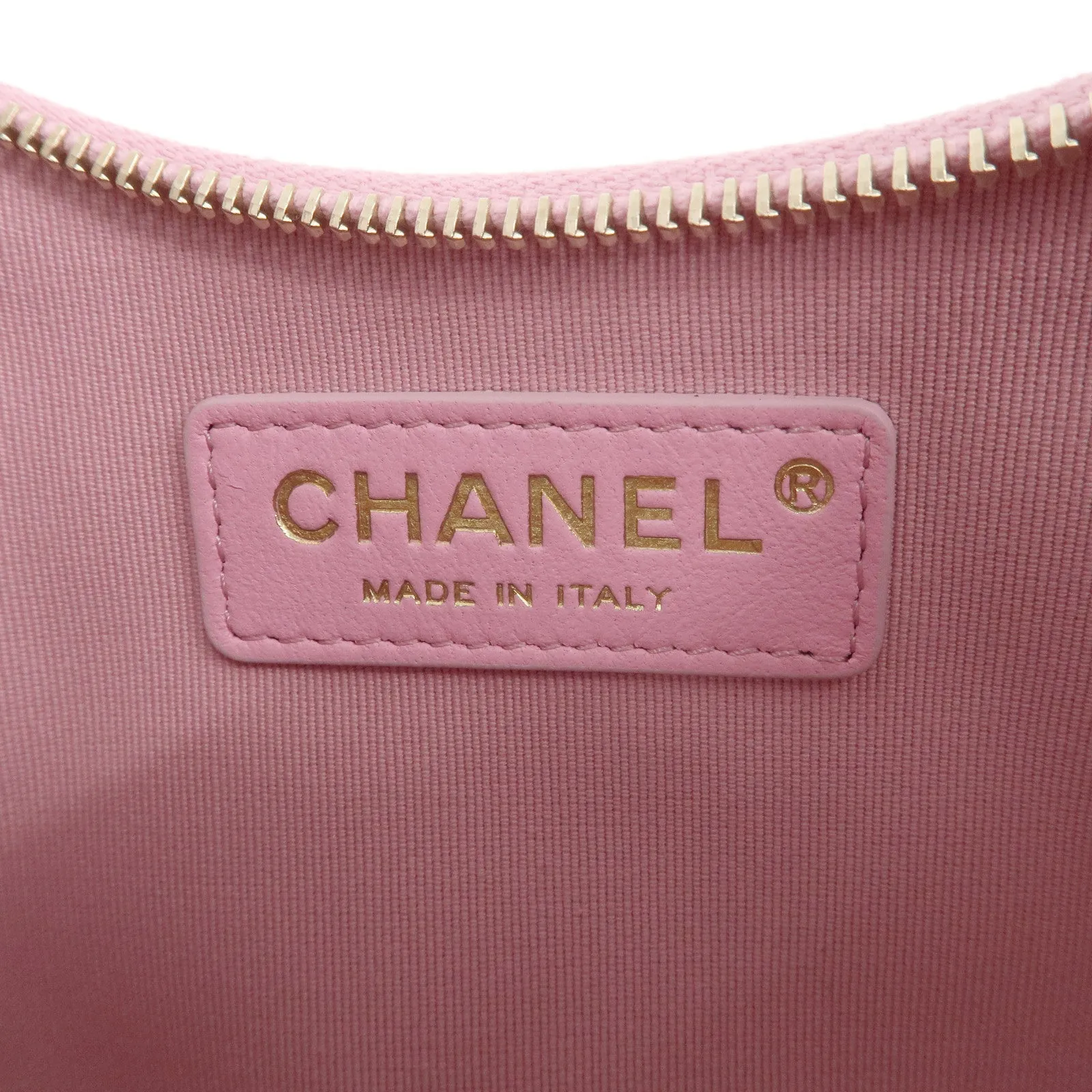 Auth CHANEL Matelasse Lamb Skin Small Hobo Shoulder Bag Pink AS3917 Used F/S