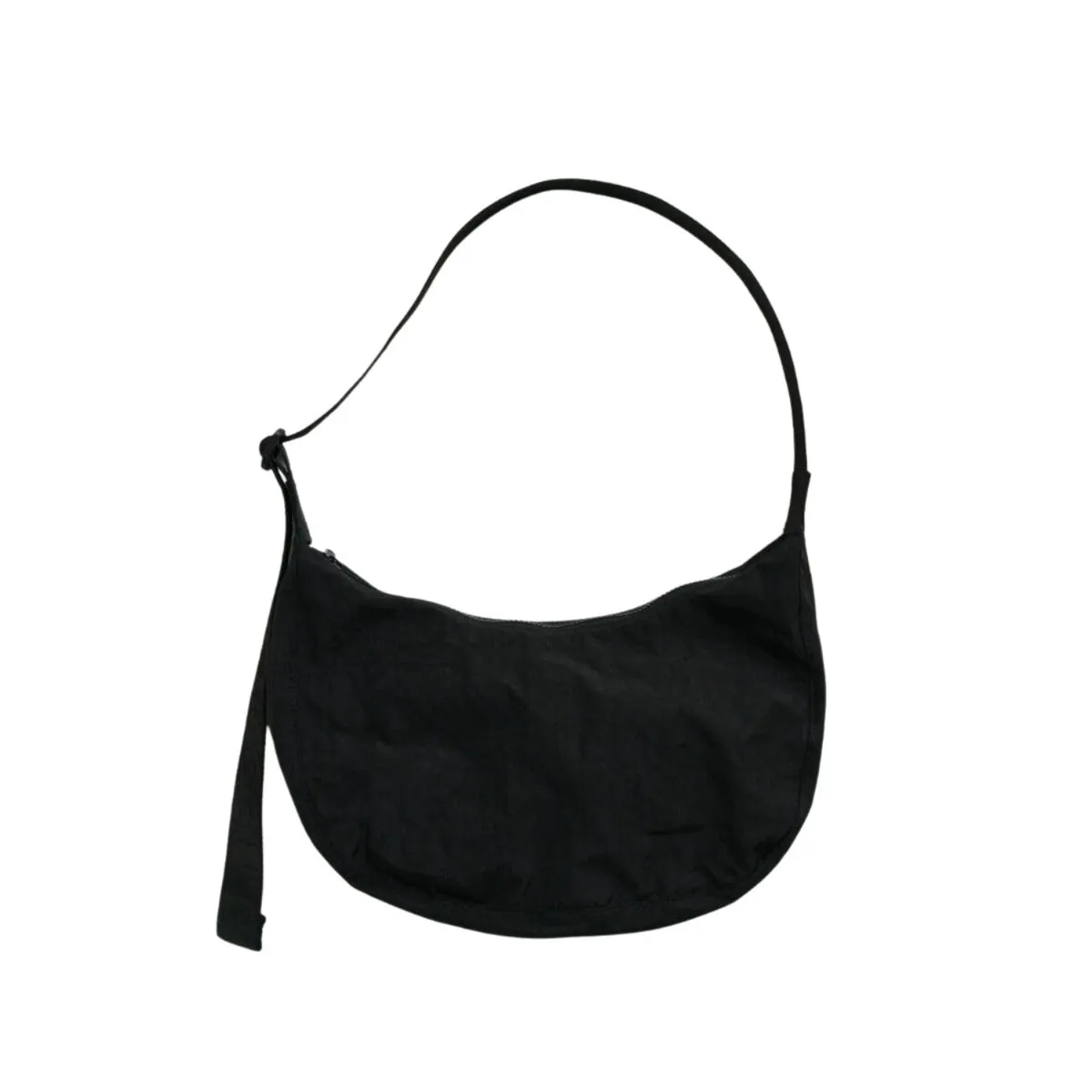 Baggu Medium Nylon Crescent Bag in Black