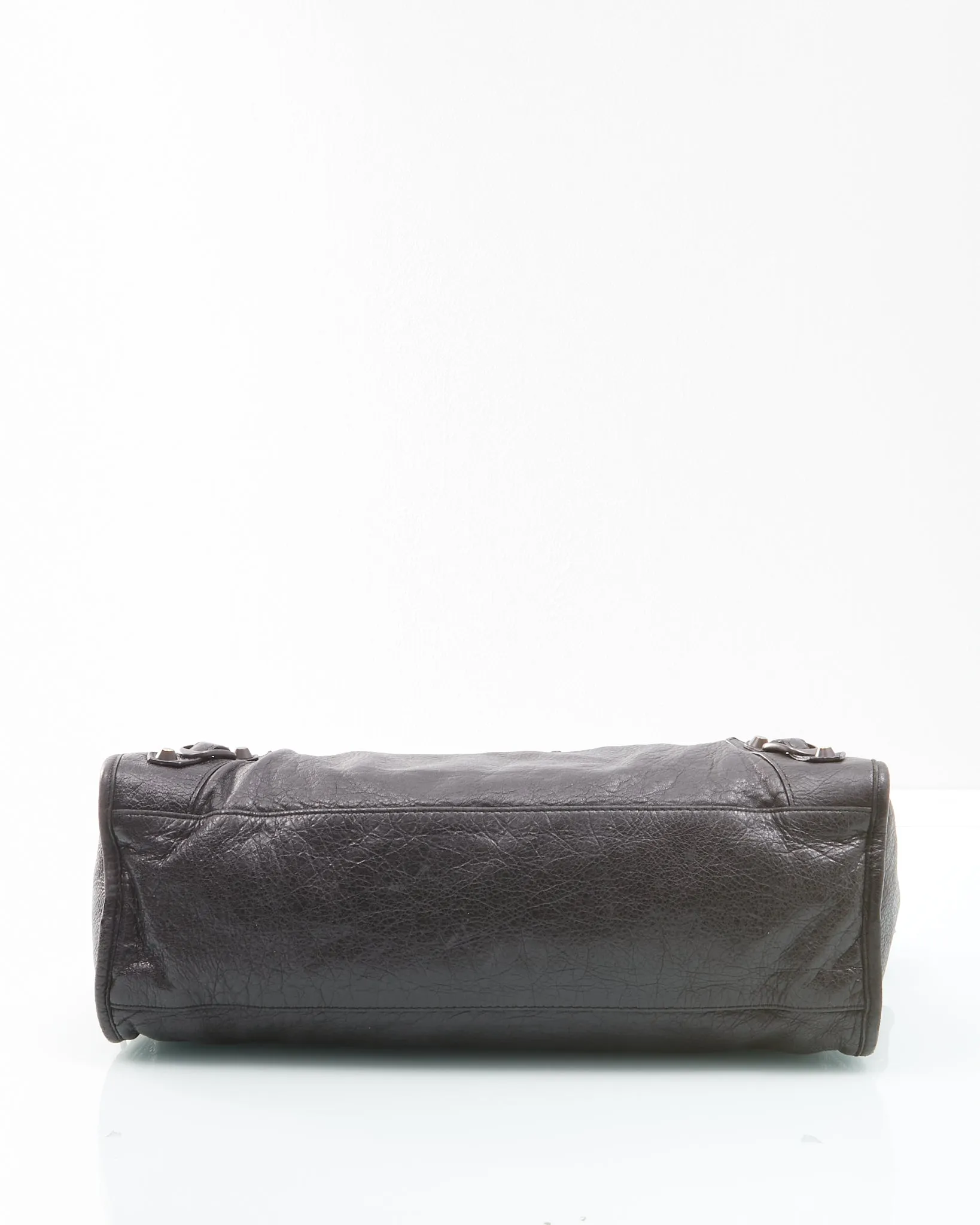 Balenciaga Black Leather Classic Motocross Medium City Bag