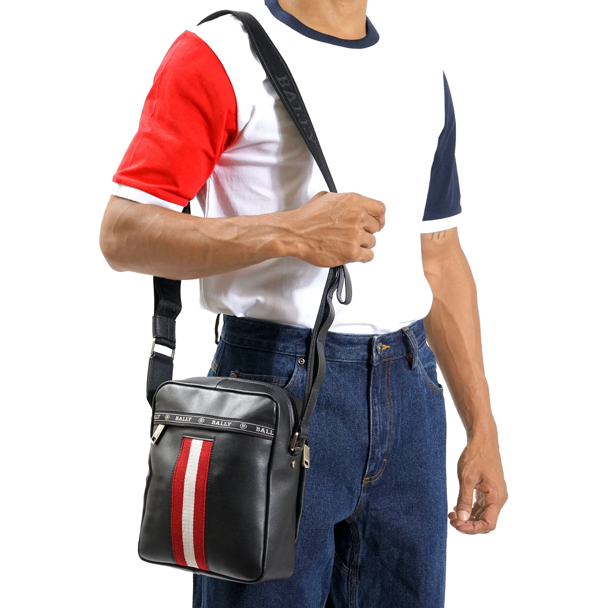 Bally Holm Leather Messenger Bag