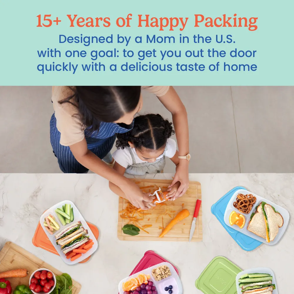 Bentgo Easyboxes 3-Compartment Food Containers 8-Piece Set