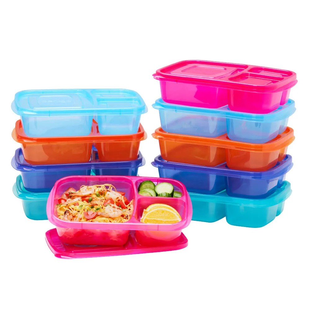 Bentgo Easyboxes 3-Compartment Food Containers 8-Piece Set