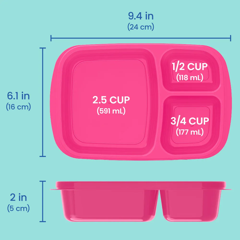 Bentgo Easyboxes 3-Compartment Food Containers 8-Piece Set