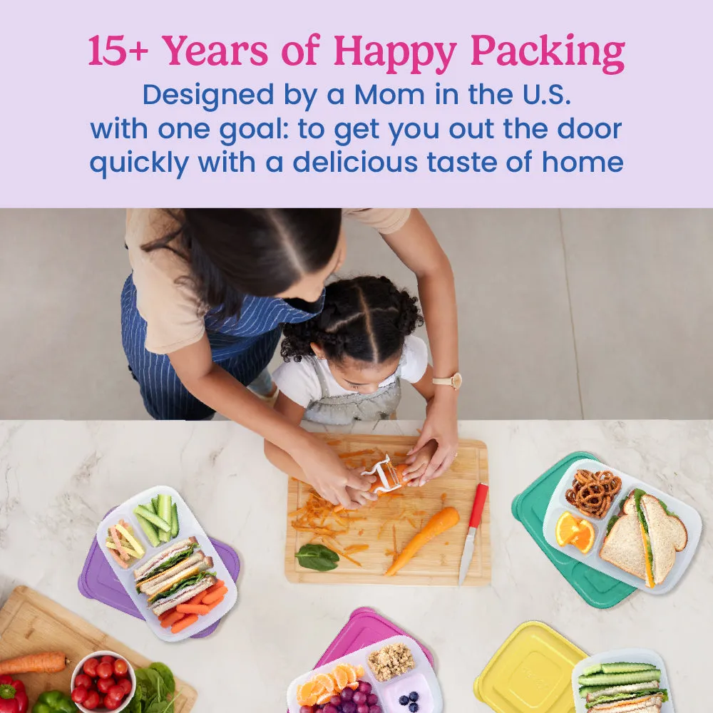 Bentgo Easyboxes 3-Compartment Food Containers 8-Piece Set