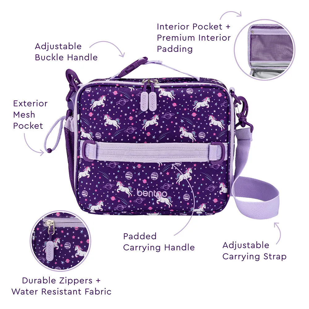 Bentgo Kids Prints Lunch Box, Lunch Bag, & Ice Packs