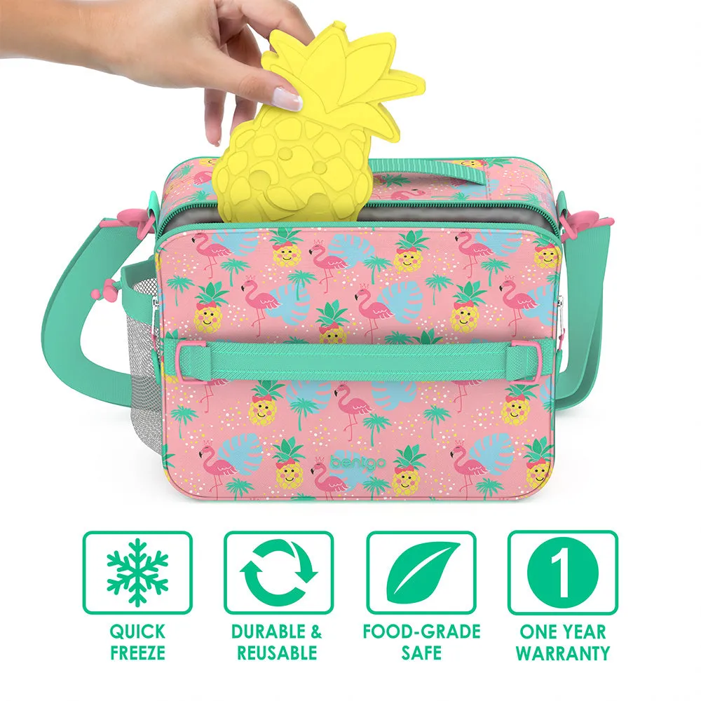 Bentgo Kids Prints Lunch Box, Lunch Bag, & Ice Packs