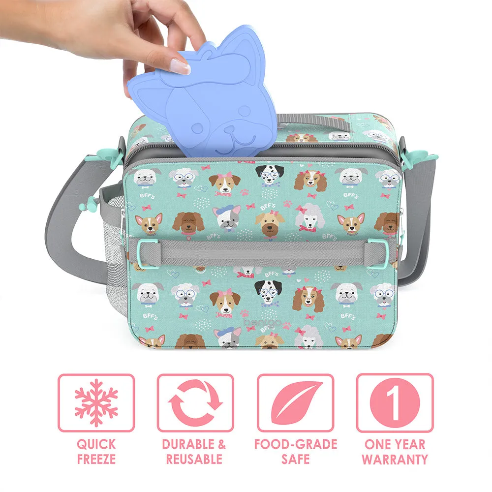 Bentgo Kids Prints Lunch Box, Lunch Bag, & Ice Packs