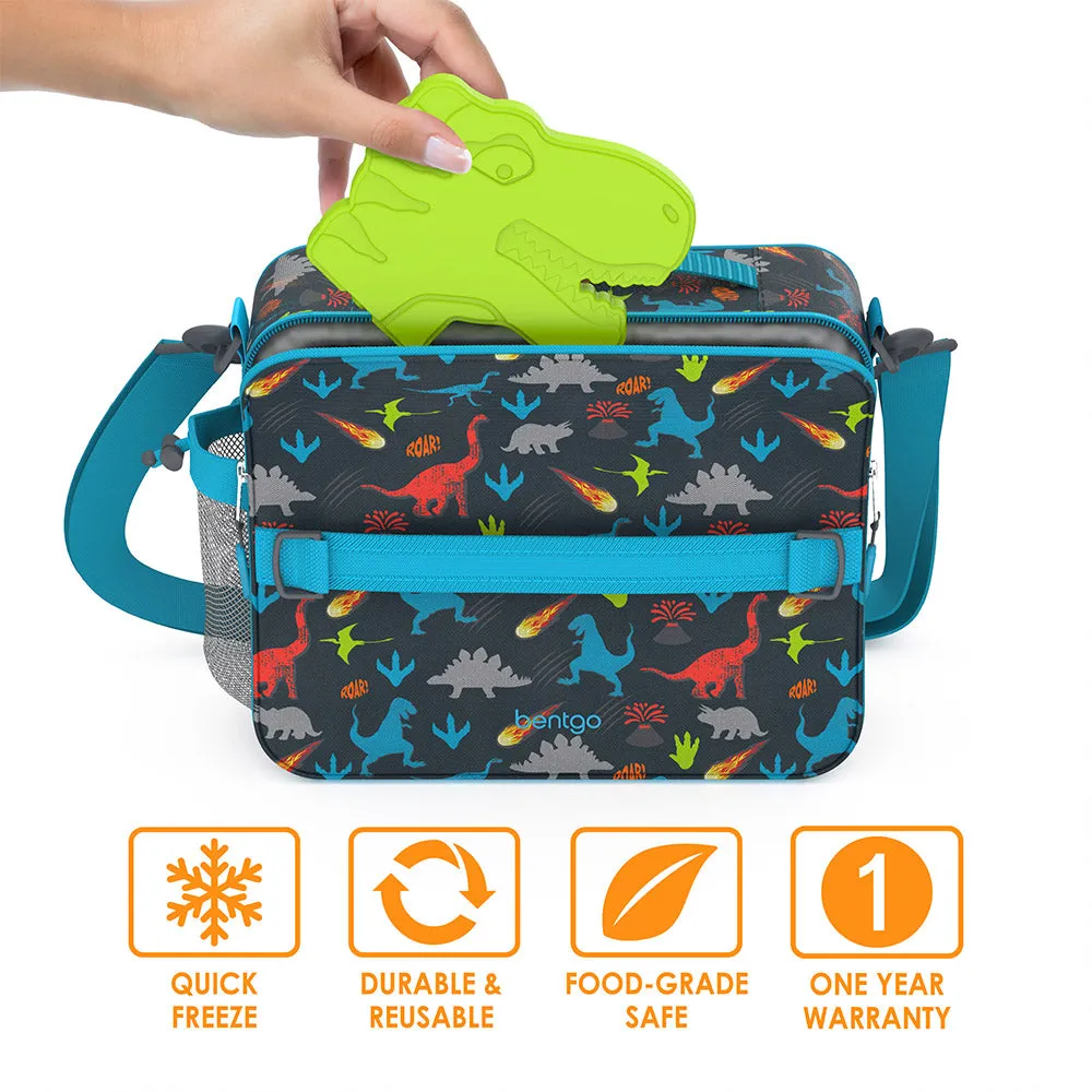 Bentgo Kids Prints Lunch Box, Lunch Bag, & Ice Packs