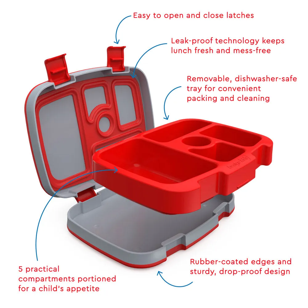 Bentgo Kids Prints Lunch Box, Lunch Bag, & Ice Packs