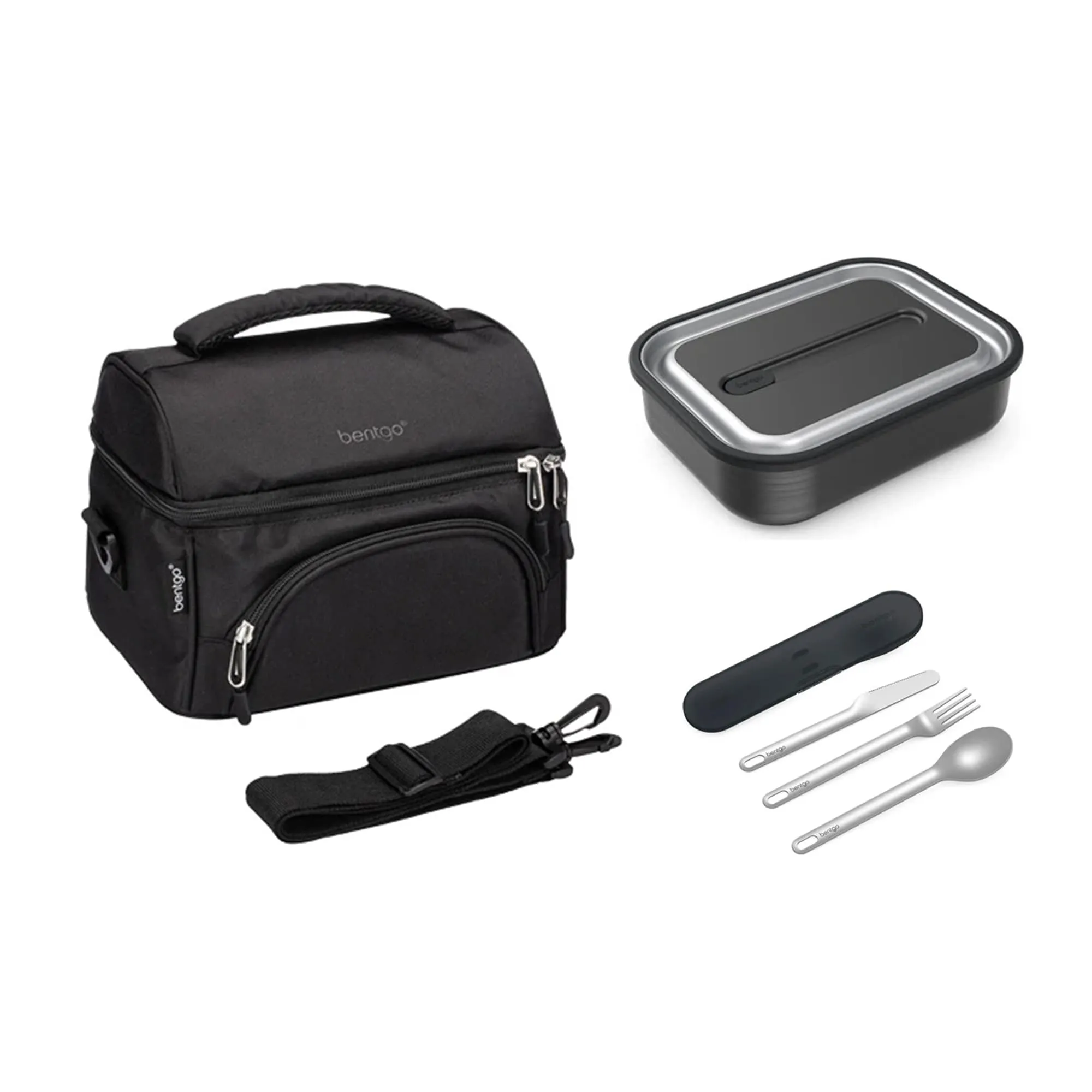 Bentgo Stainless Steel Bundle - Lunch Box, Bag & Cutlery