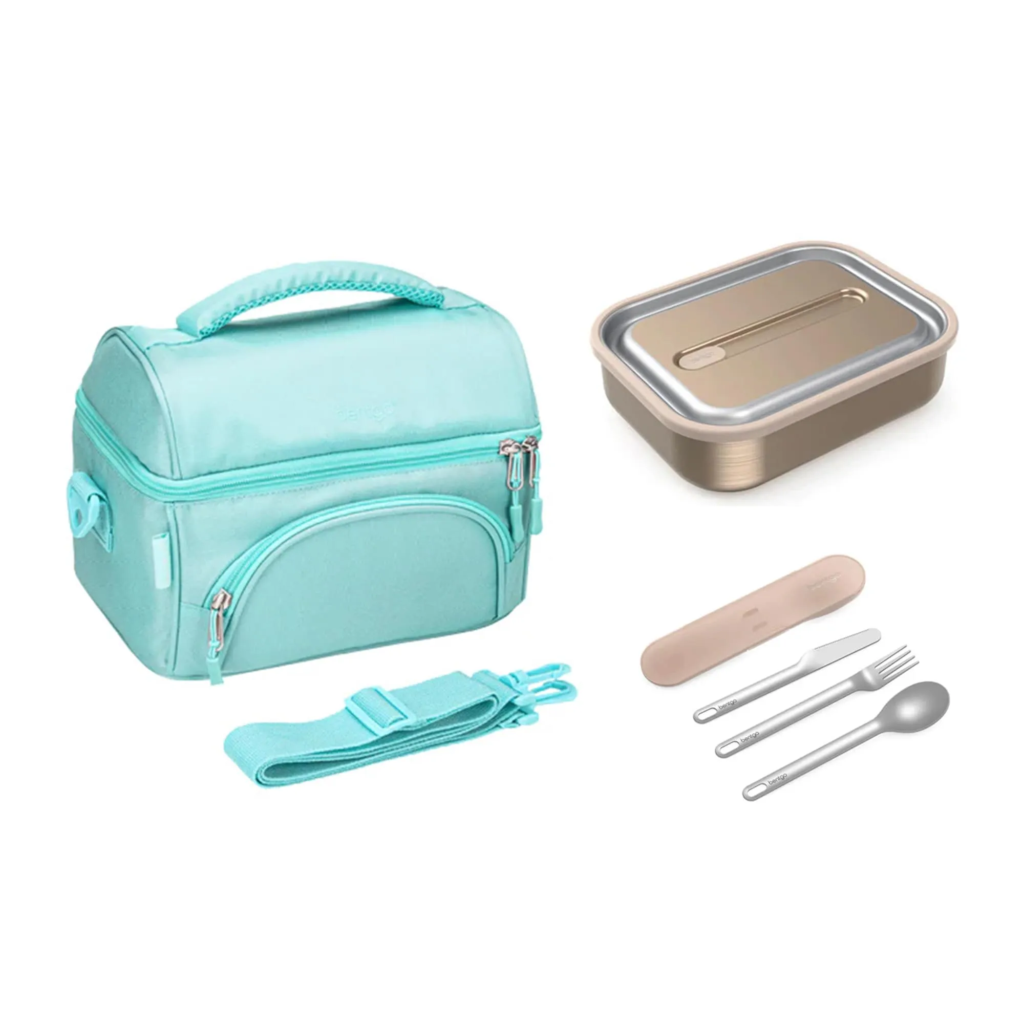 Bentgo Stainless Steel Bundle - Lunch Box, Bag & Cutlery