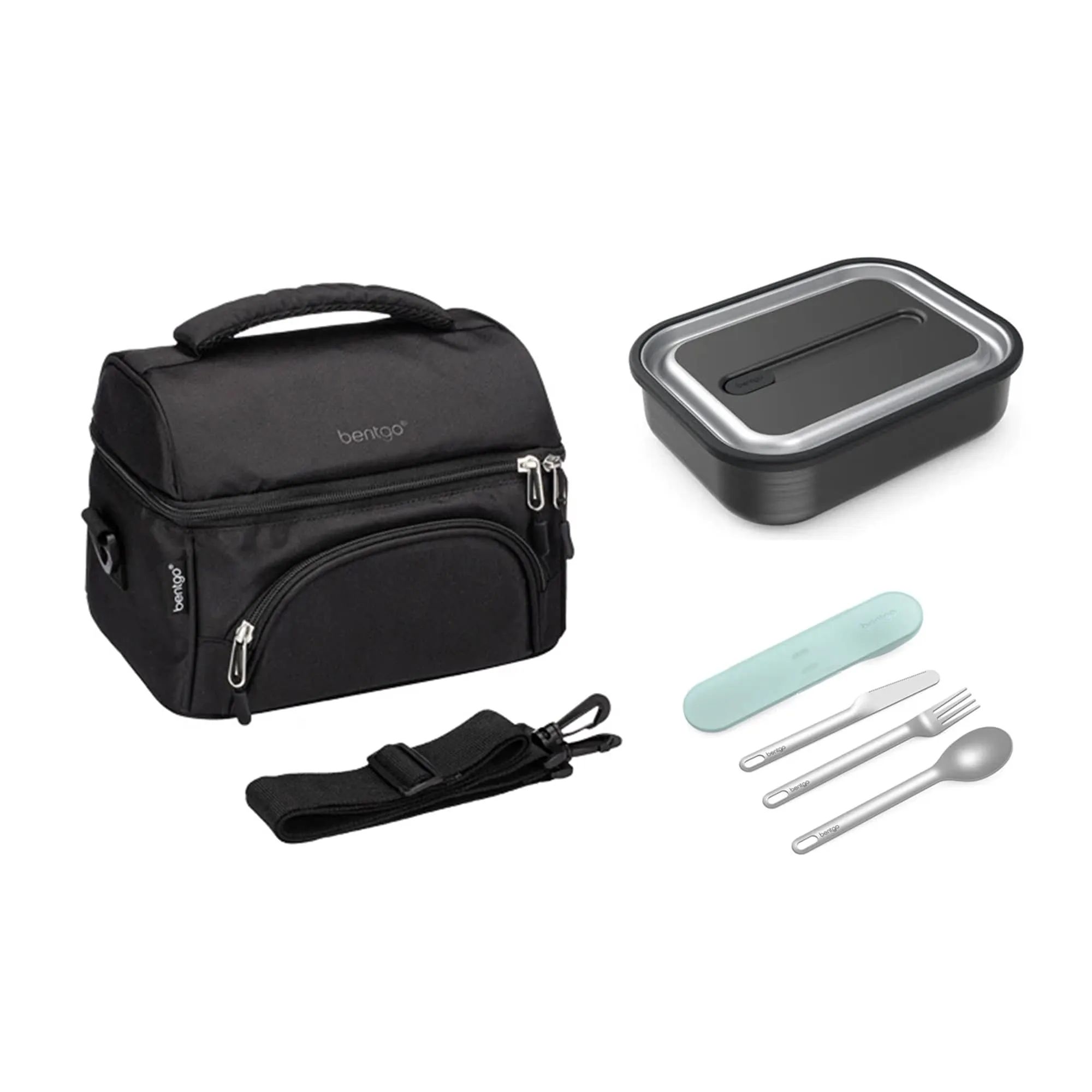 Bentgo Stainless Steel Bundle - Lunch Box, Bag & Cutlery