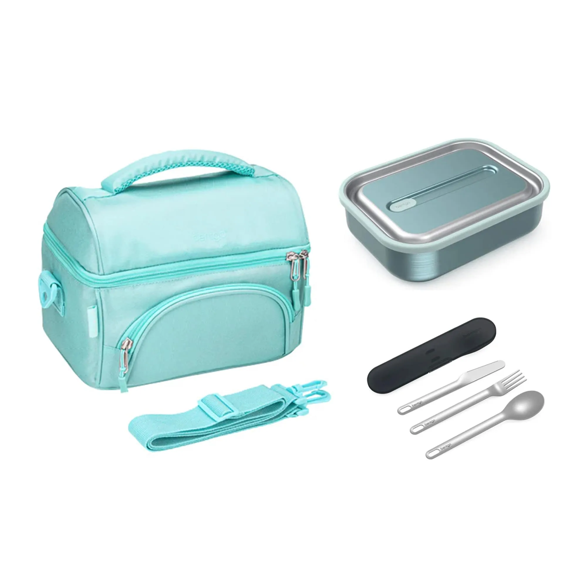 Bentgo Stainless Steel Bundle - Lunch Box, Bag & Cutlery