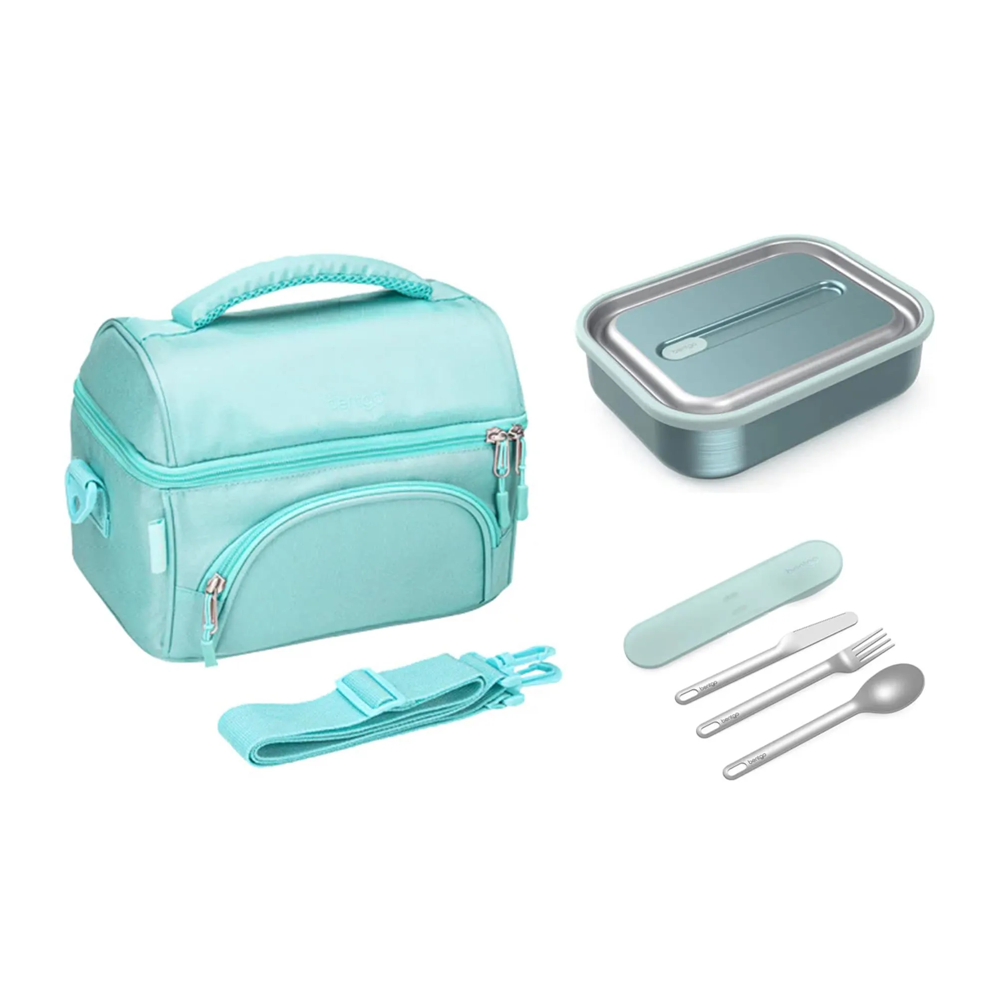 Bentgo Stainless Steel Bundle - Lunch Box, Bag & Cutlery
