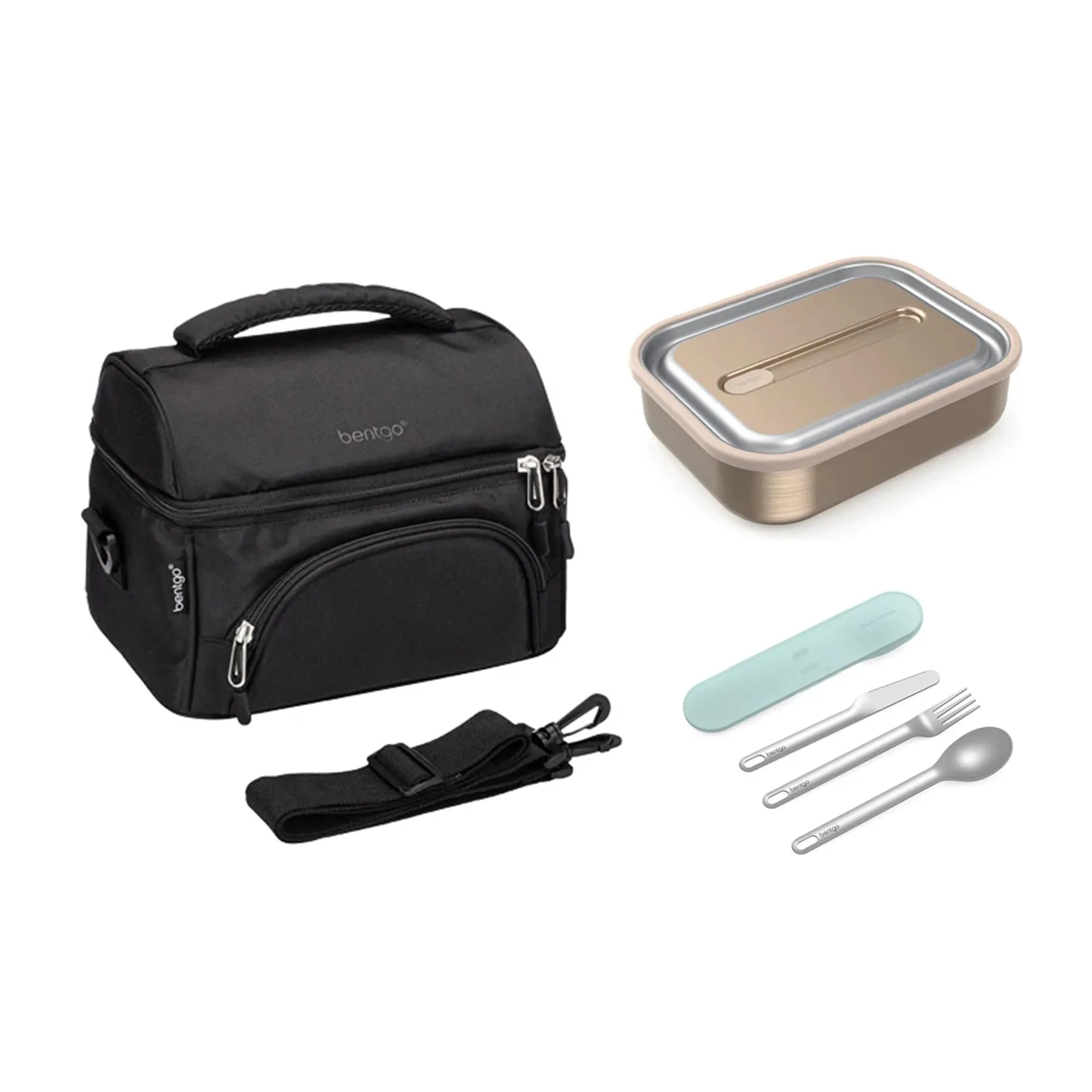 Bentgo Stainless Steel Bundle - Lunch Box, Bag & Cutlery