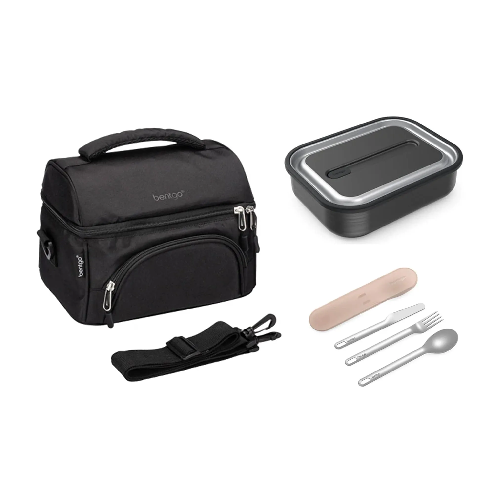 Bentgo Stainless Steel Bundle - Lunch Box, Bag & Cutlery
