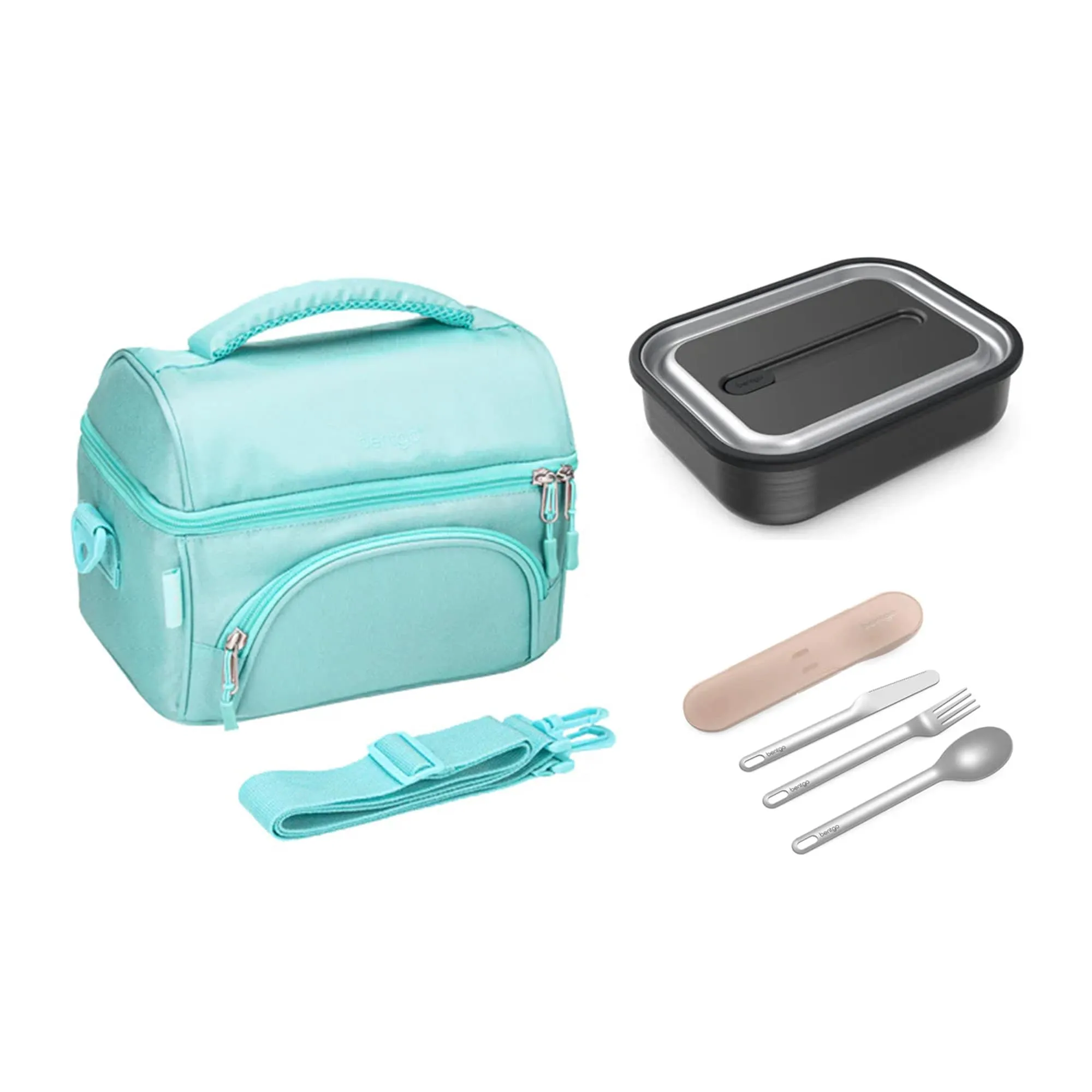 Bentgo Stainless Steel Bundle - Lunch Box, Bag & Cutlery