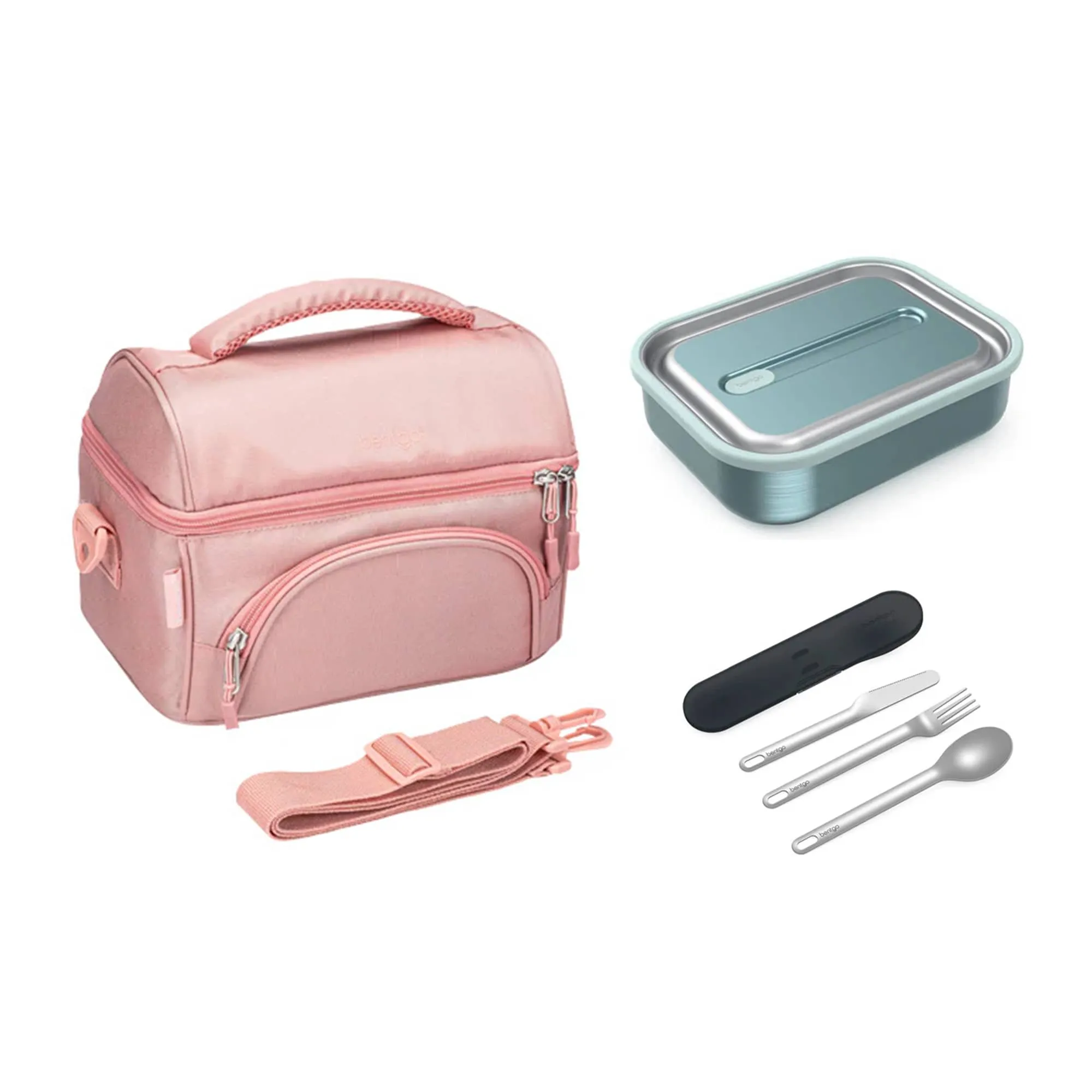 Bentgo Stainless Steel Bundle - Lunch Box, Bag & Cutlery