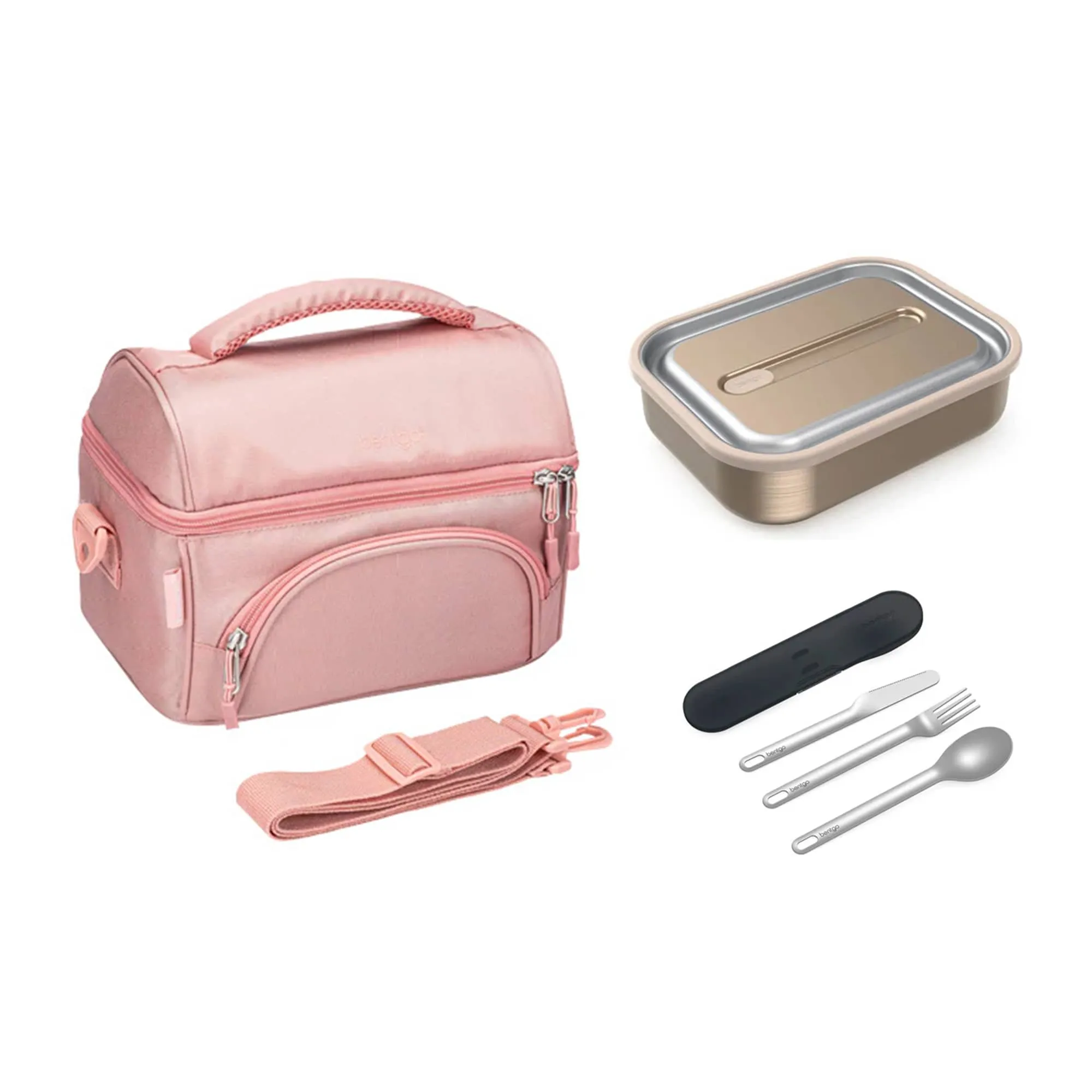 Bentgo Stainless Steel Bundle - Lunch Box, Bag & Cutlery