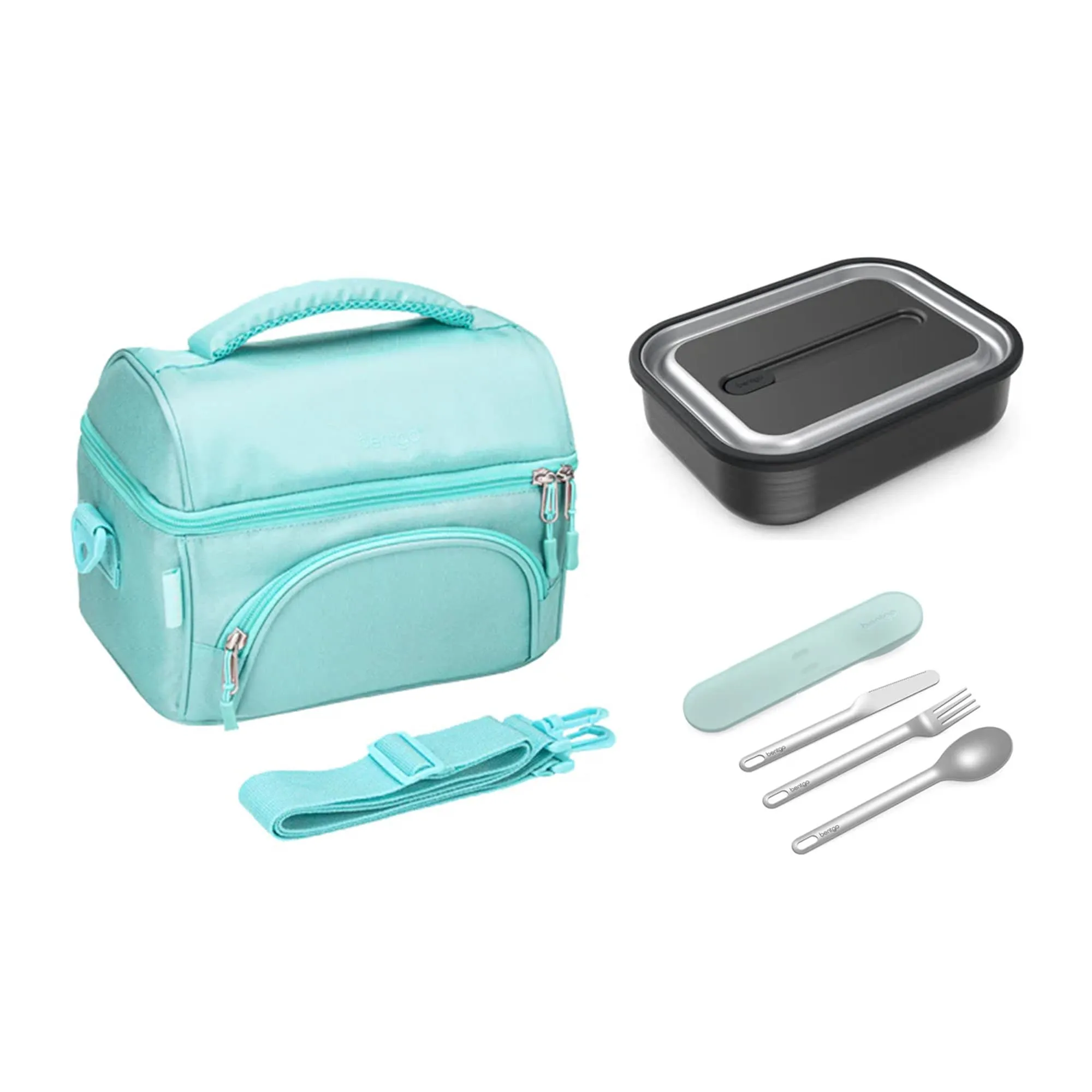 Bentgo Stainless Steel Bundle - Lunch Box, Bag & Cutlery