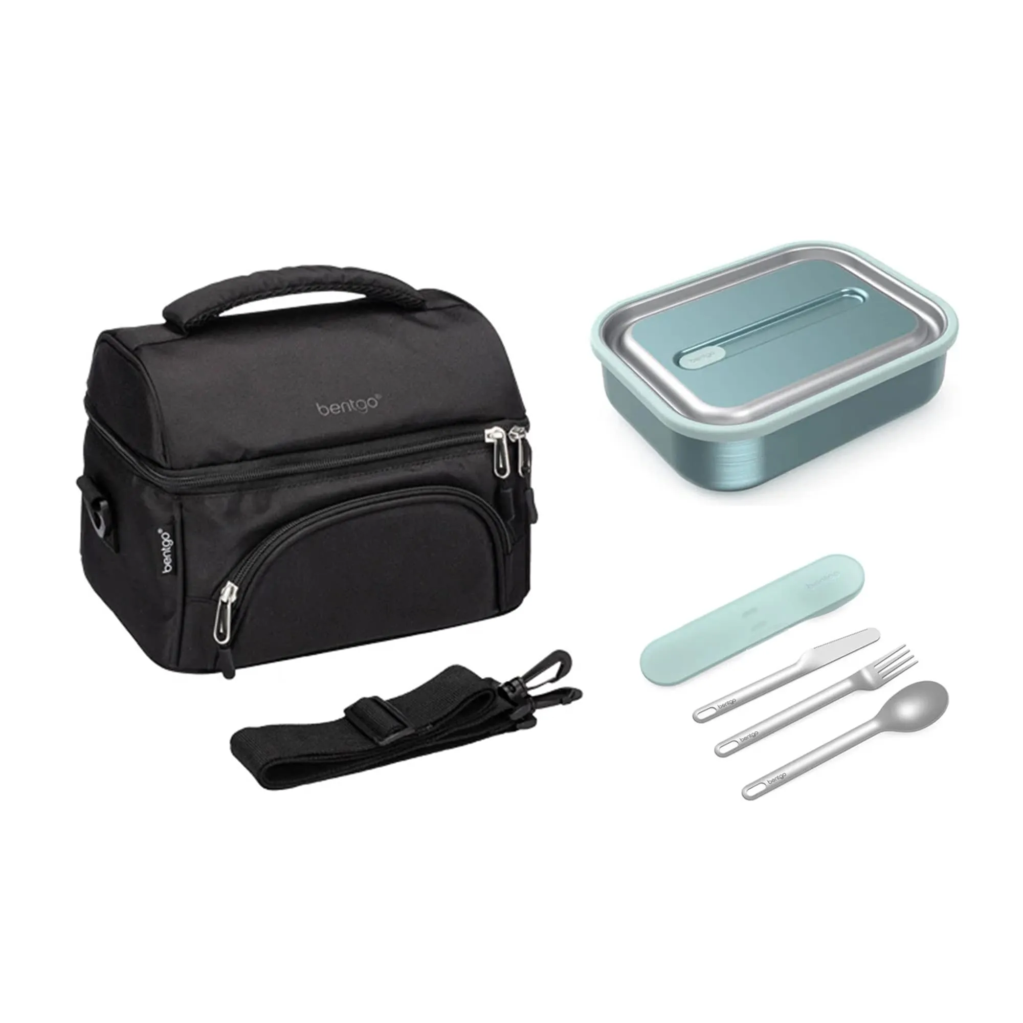 Bentgo Stainless Steel Bundle - Lunch Box, Bag & Cutlery