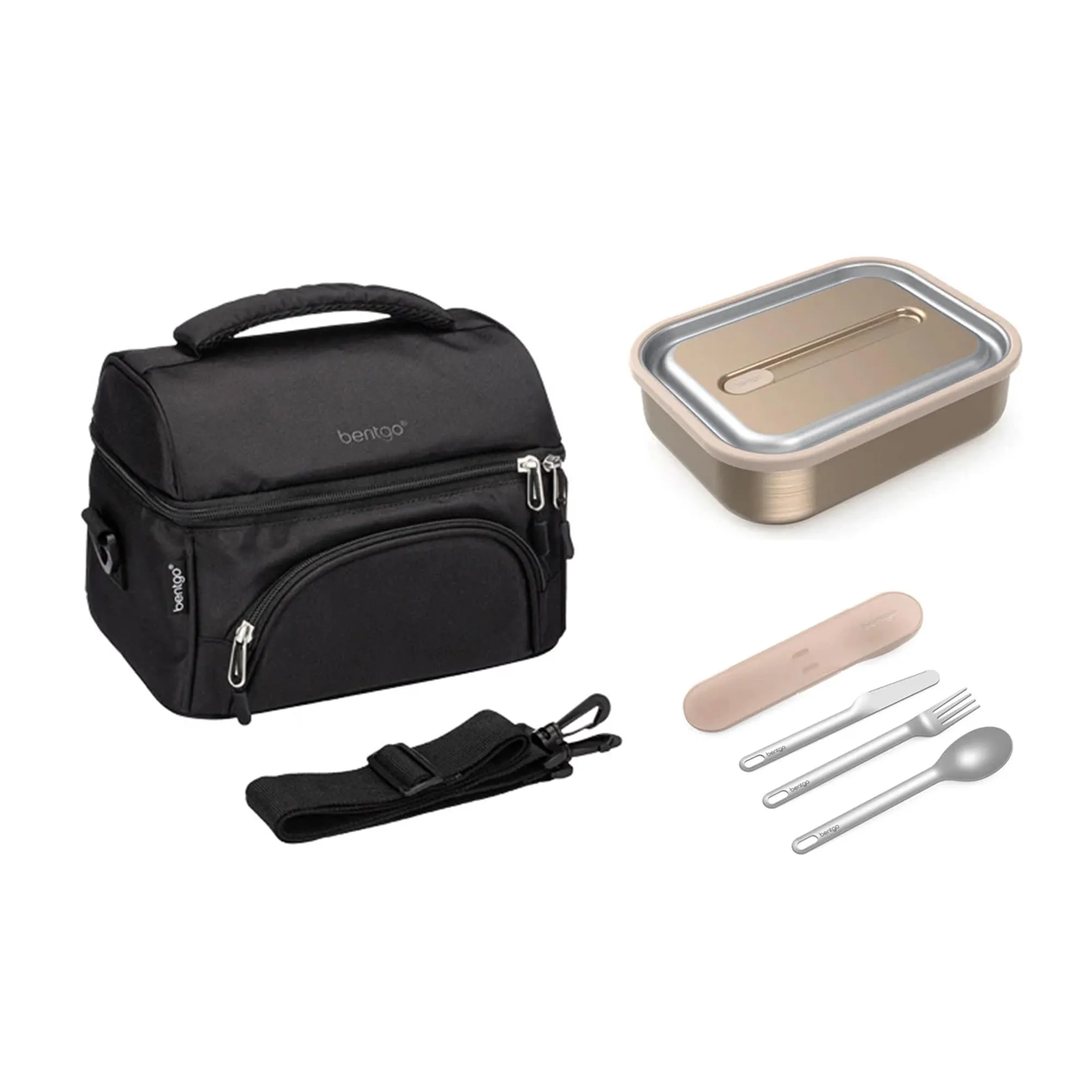 Bentgo Stainless Steel Bundle - Lunch Box, Bag & Cutlery