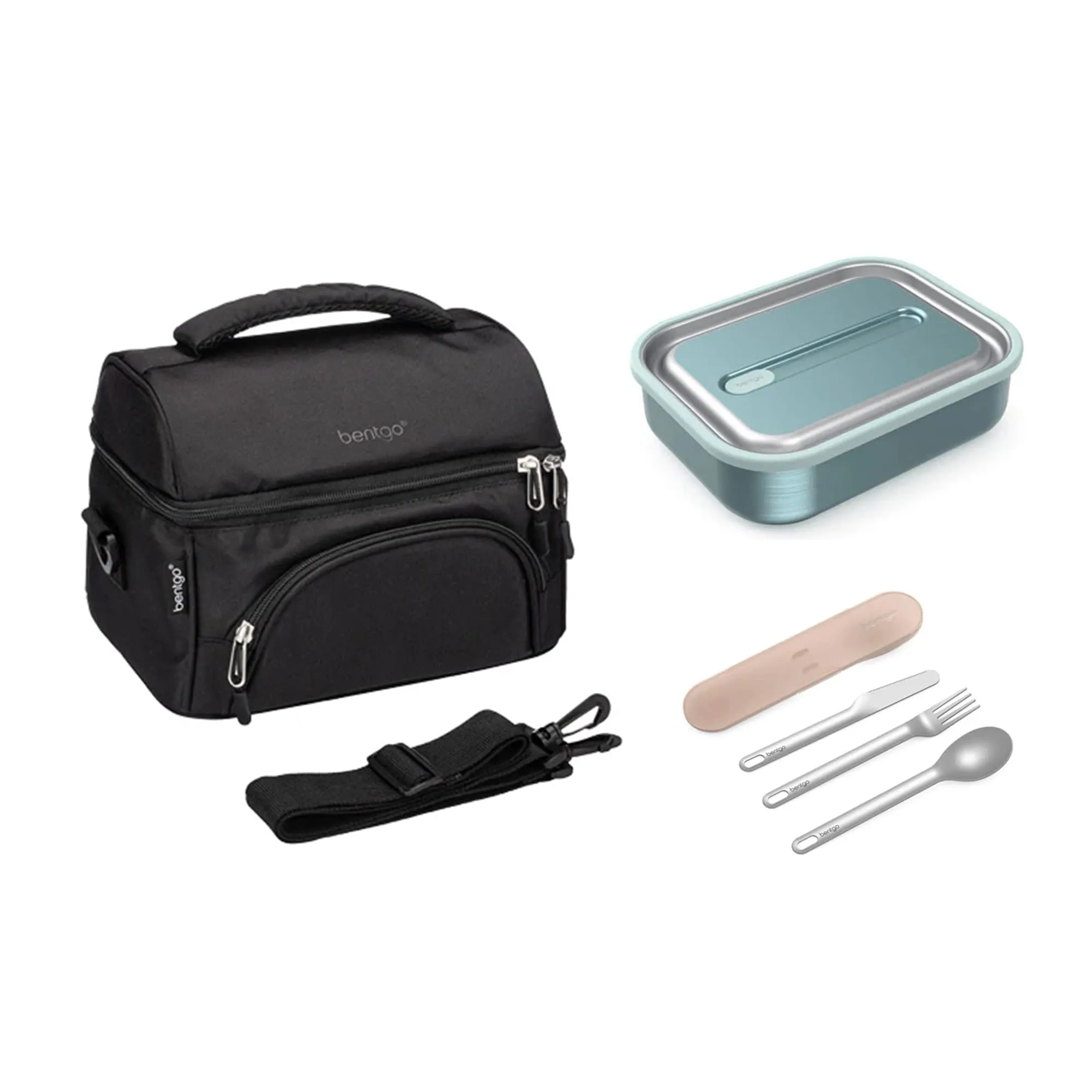Bentgo Stainless Steel Bundle - Lunch Box, Bag & Cutlery