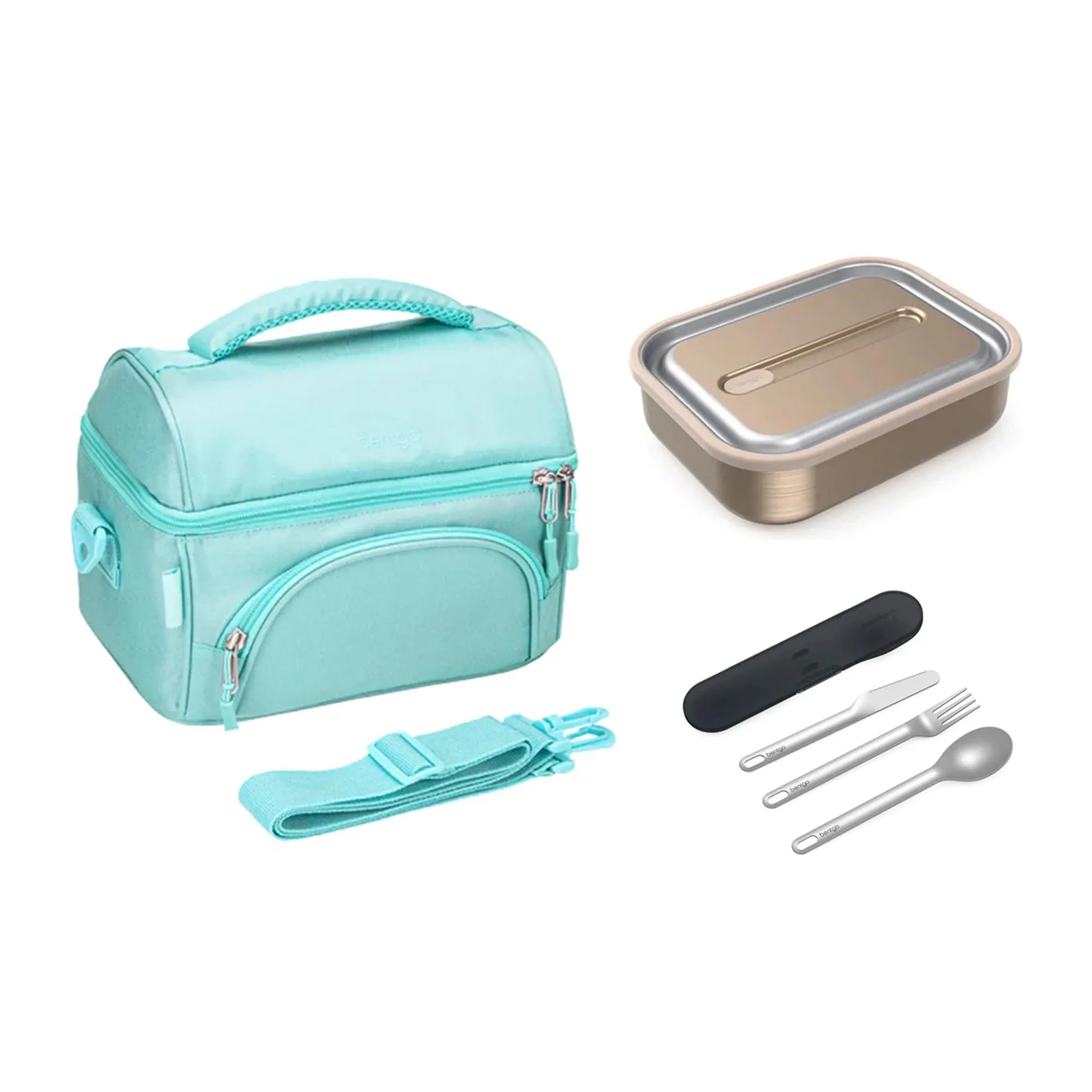 Bentgo Stainless Steel Bundle - Lunch Box, Bag & Cutlery