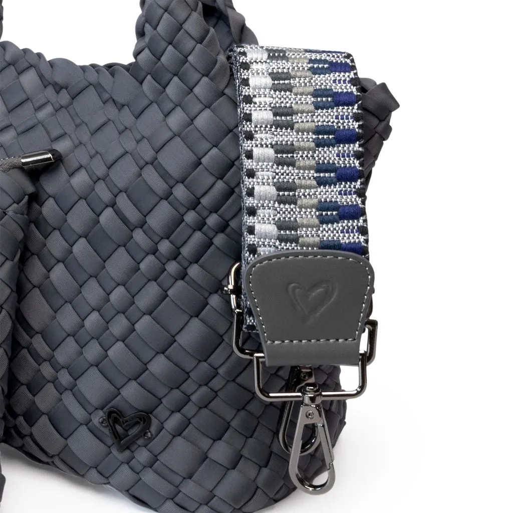 Brandon Small Woven Tote - Charcoal