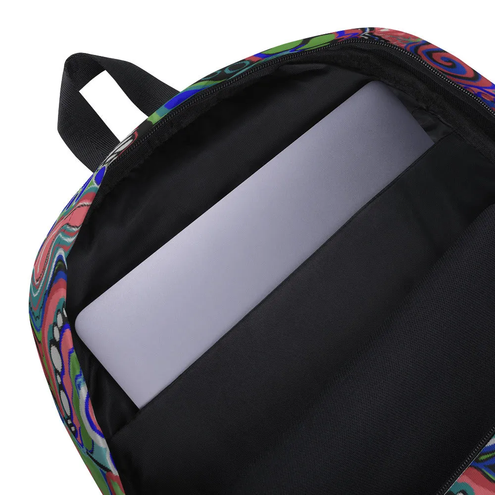 Bright Bold Colorful Mandala Flower Backpack Girl Women Teen Fun Fashion Trendy Unique Gifts