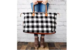 Buffalo Plaid Weekender Bag