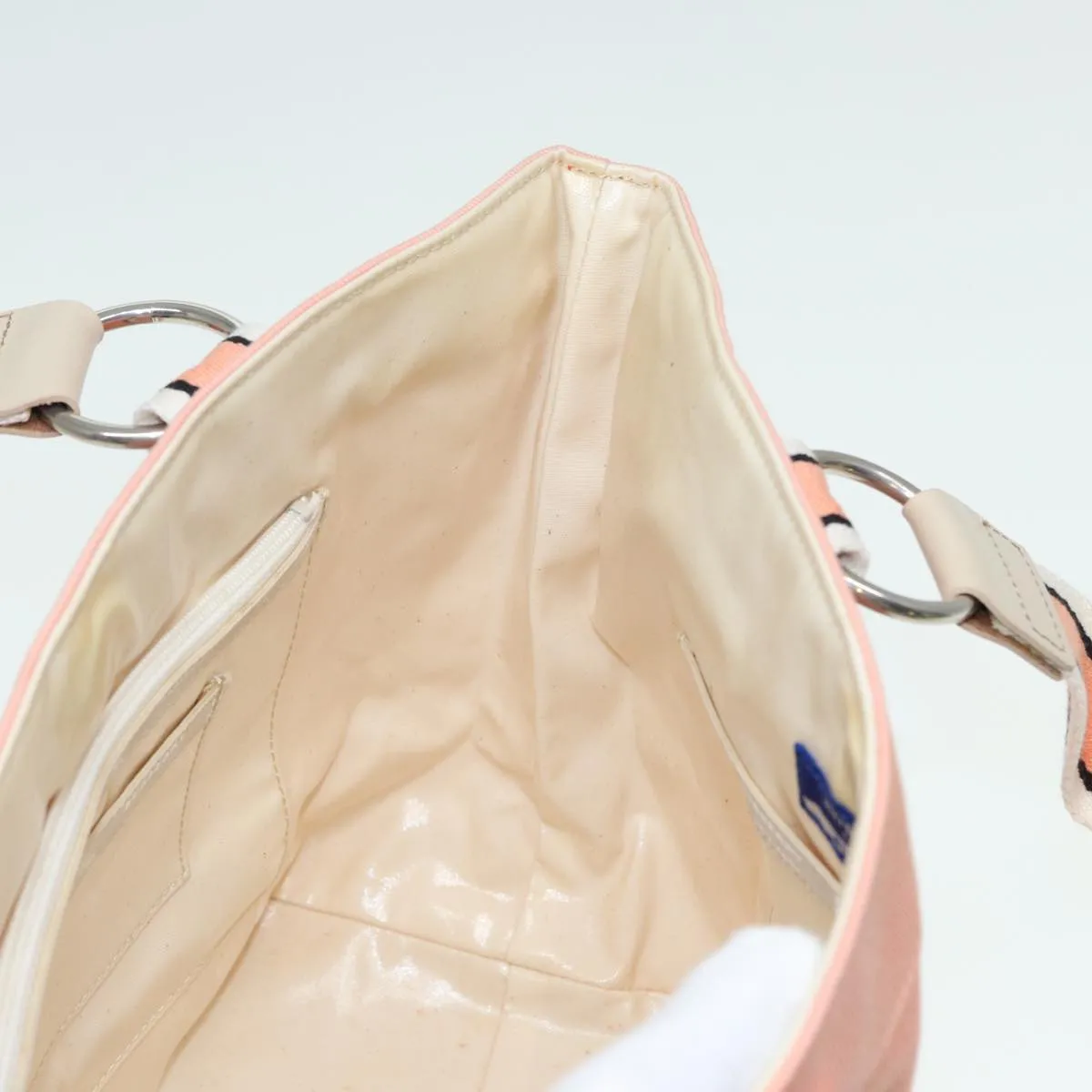 BURBERRY Blue Label Tote Bag Canvas Pink  ti1889