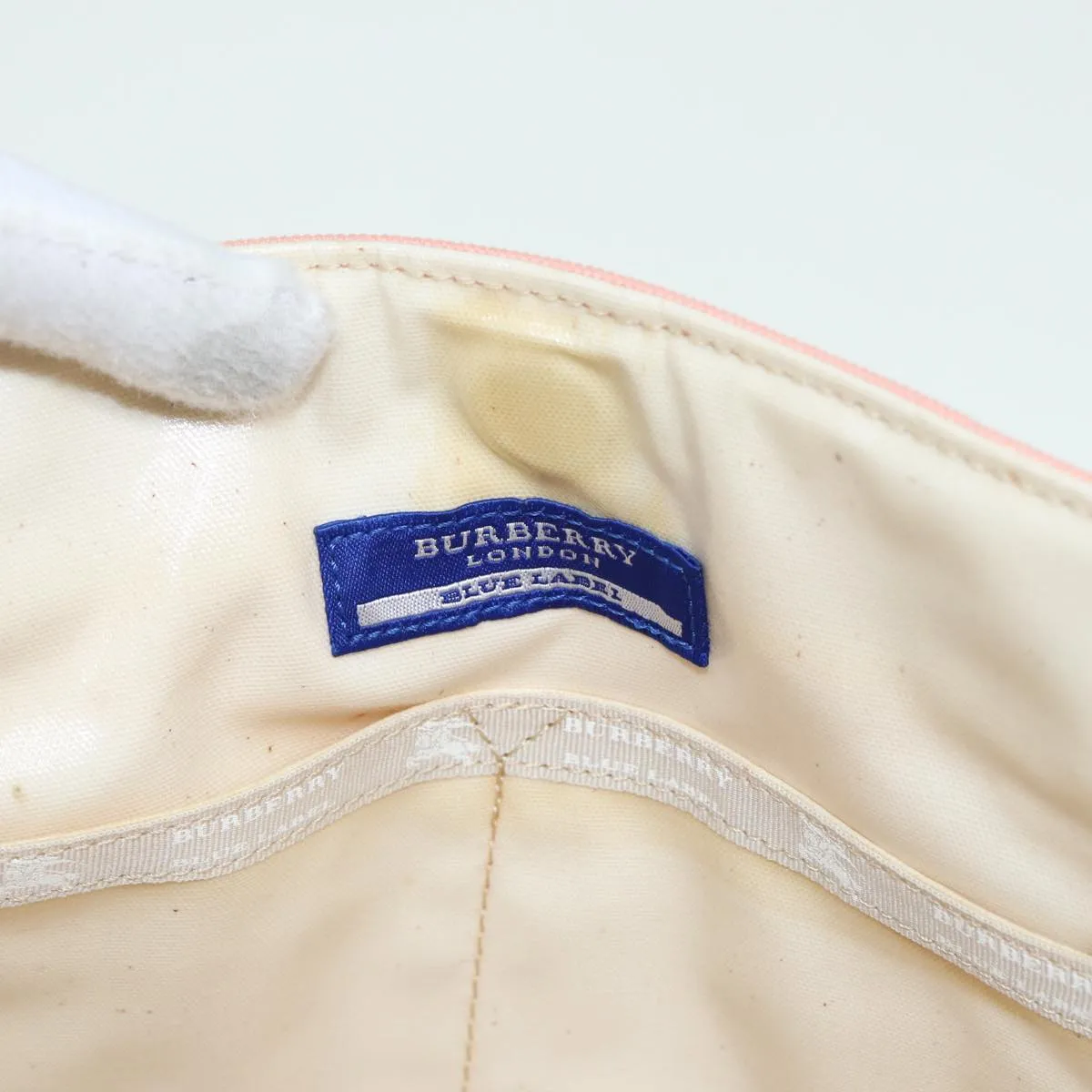 BURBERRY Blue Label Tote Bag Canvas Pink  ti1889