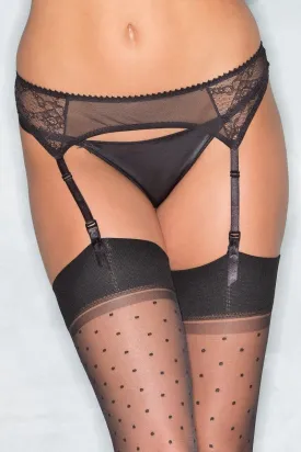 BW1539BK Lace Garter Belt -