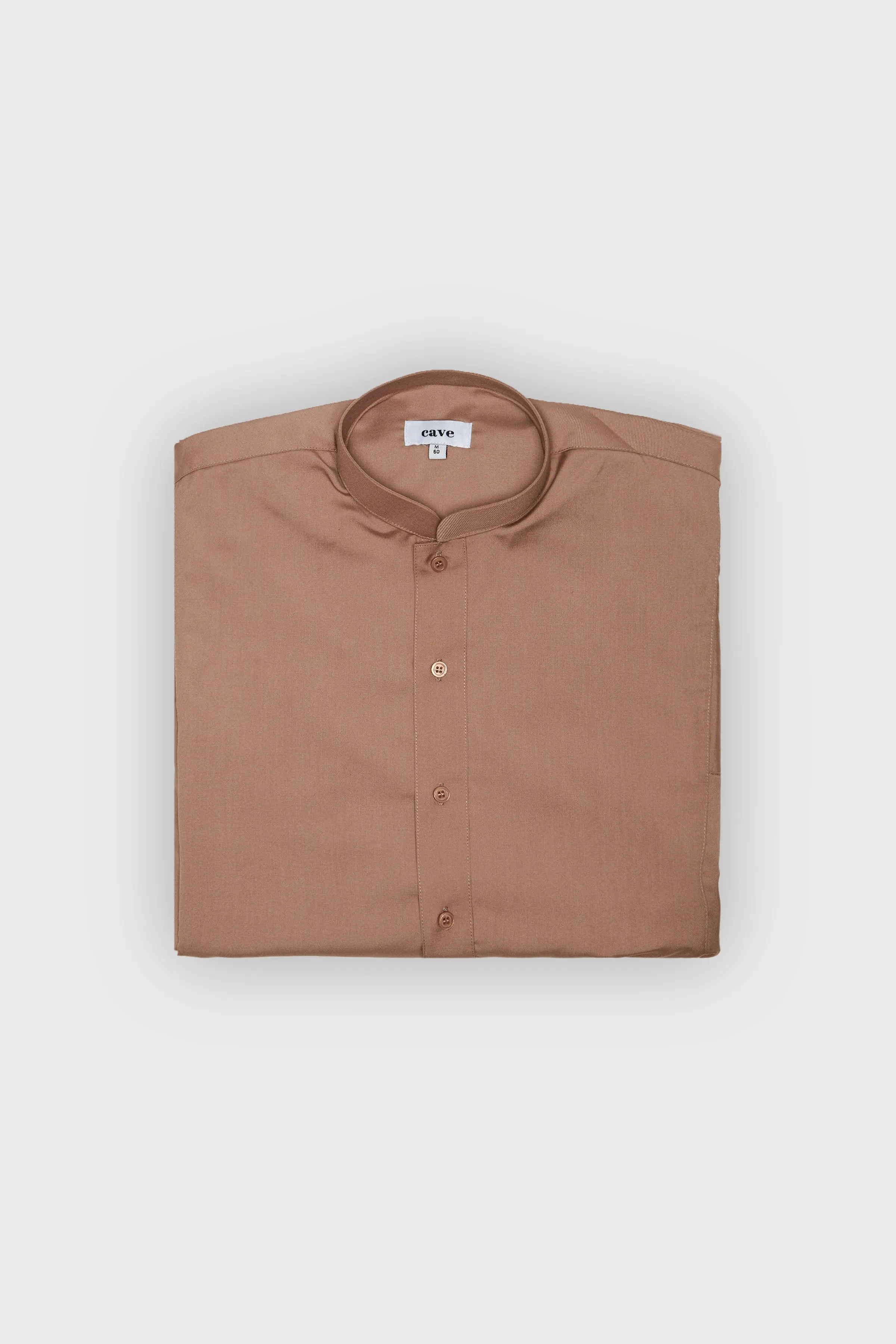 Caramel Brown Classic Collar Thobe