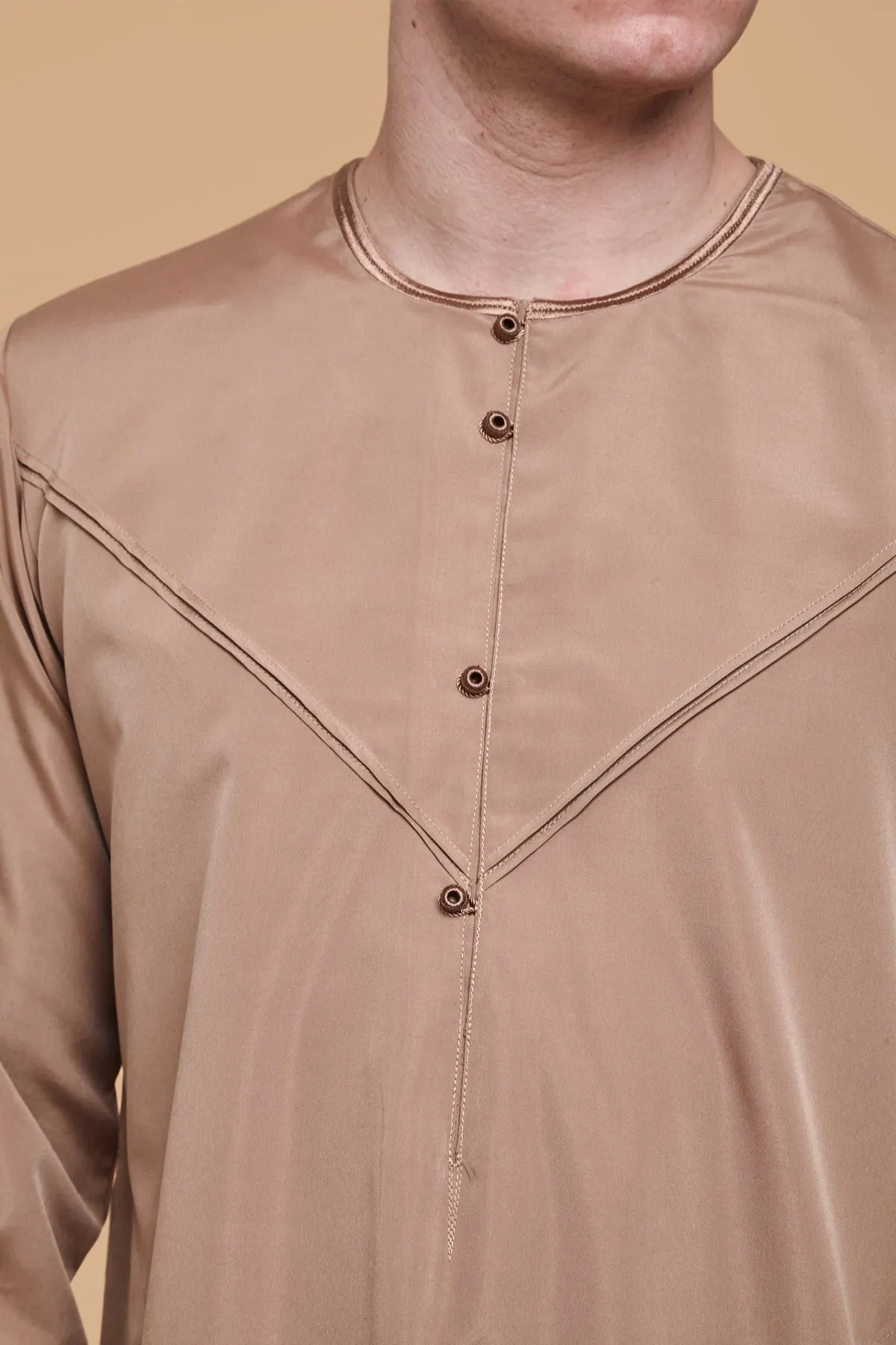Caramel Brown Emirati Thobe