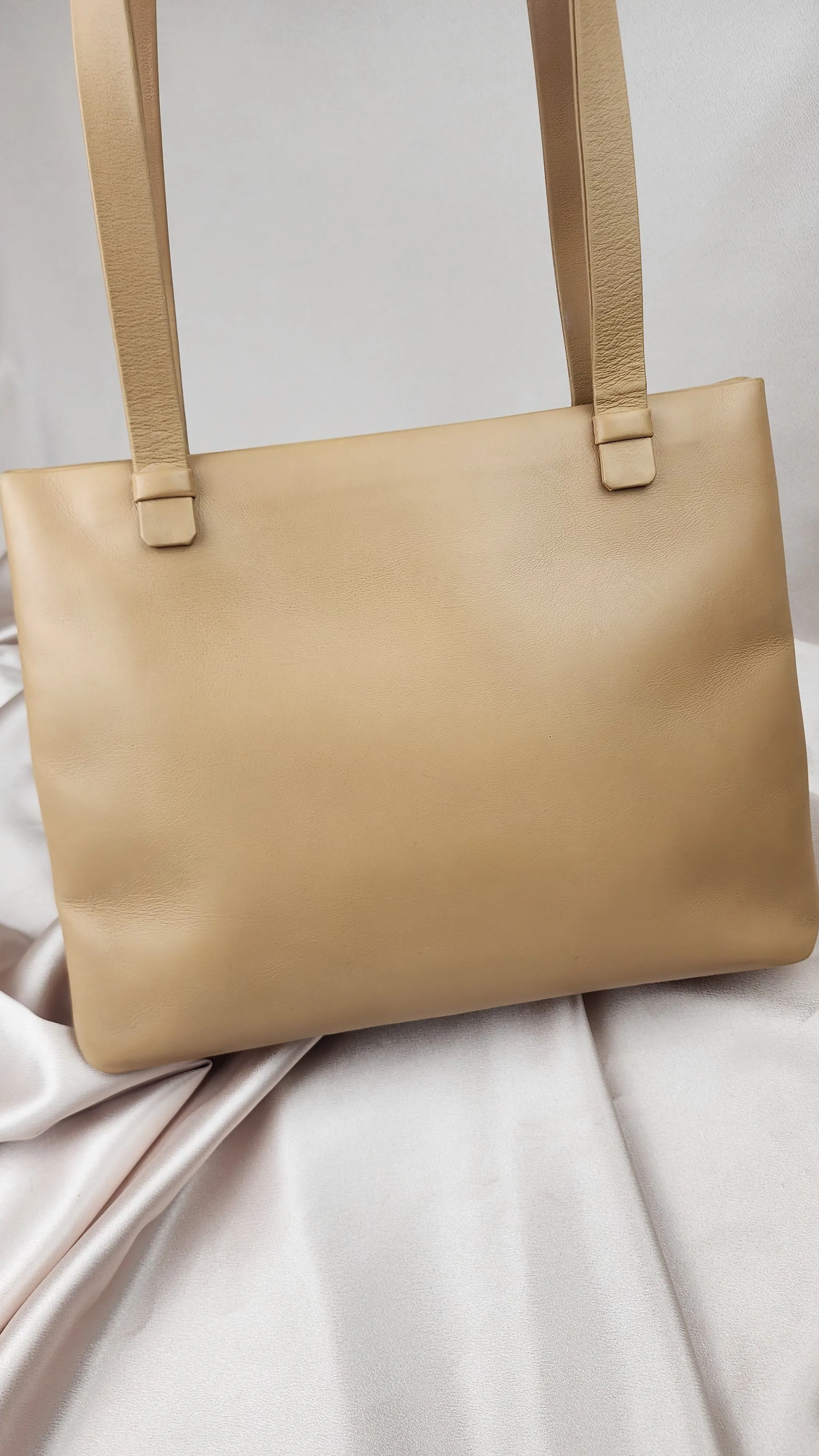Chanel Beige Leather Tote Bag - 1209