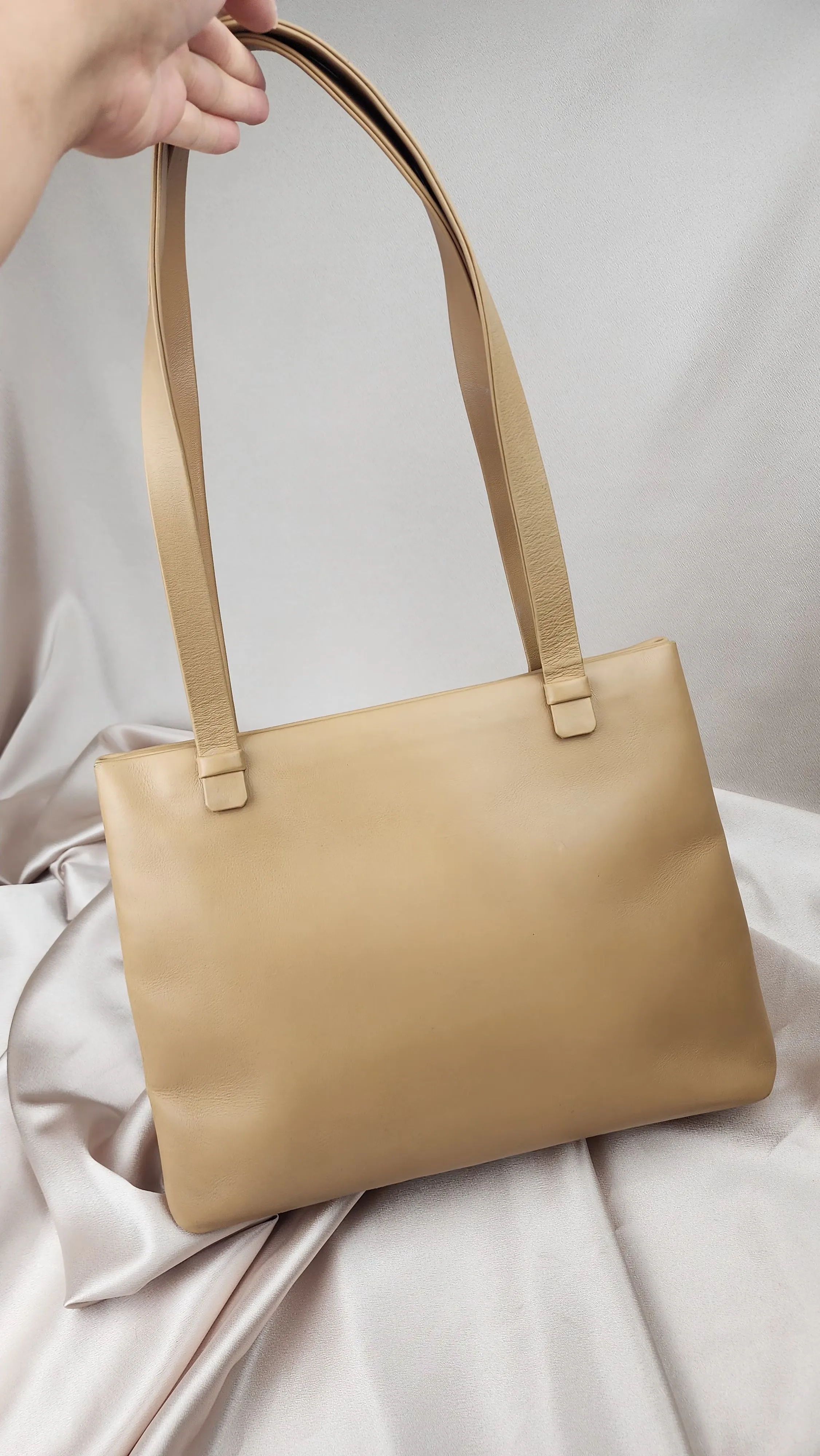 Chanel Beige Leather Tote Bag - 1209