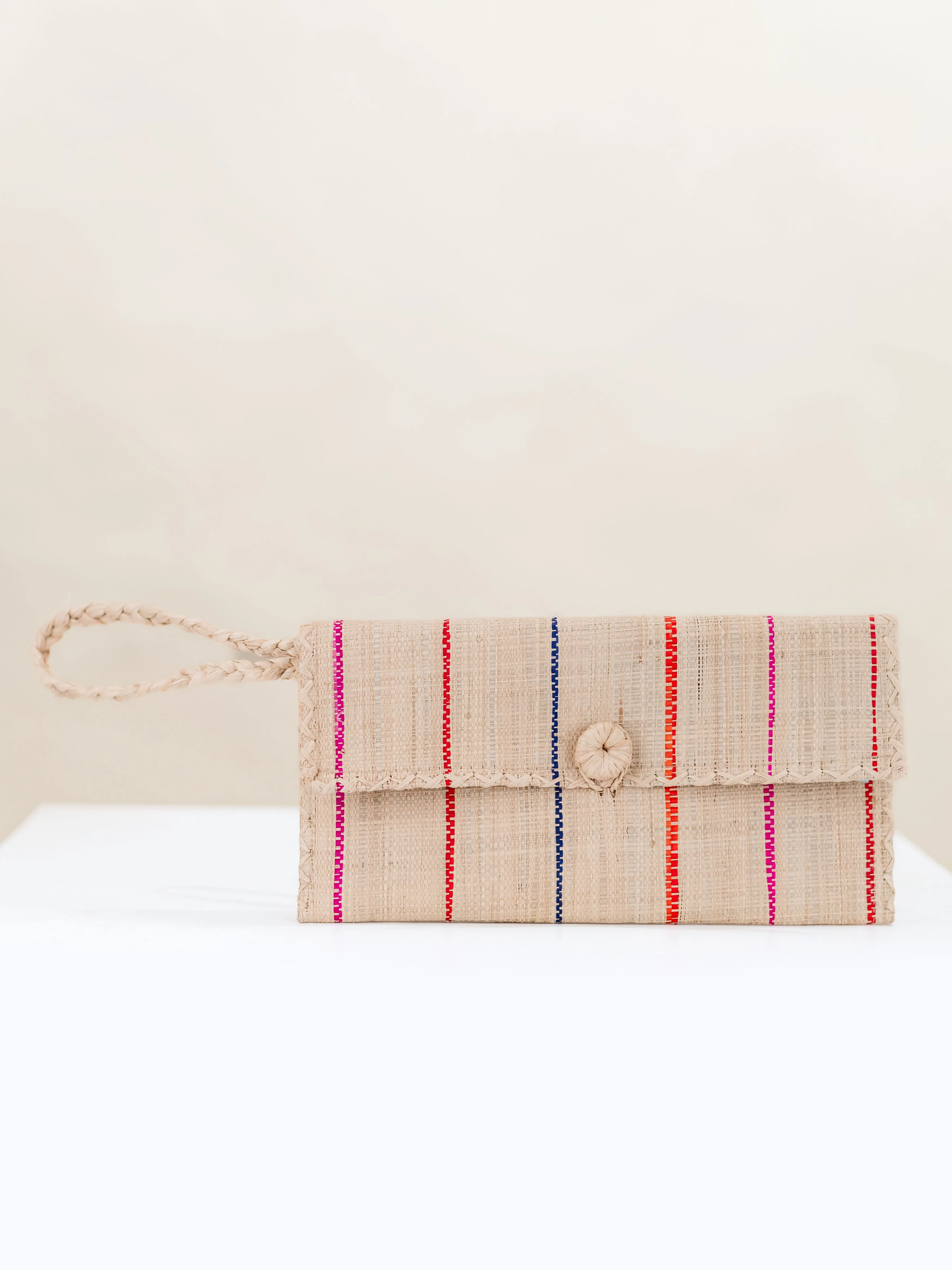 ChiChi Straw Clutch Wristlet