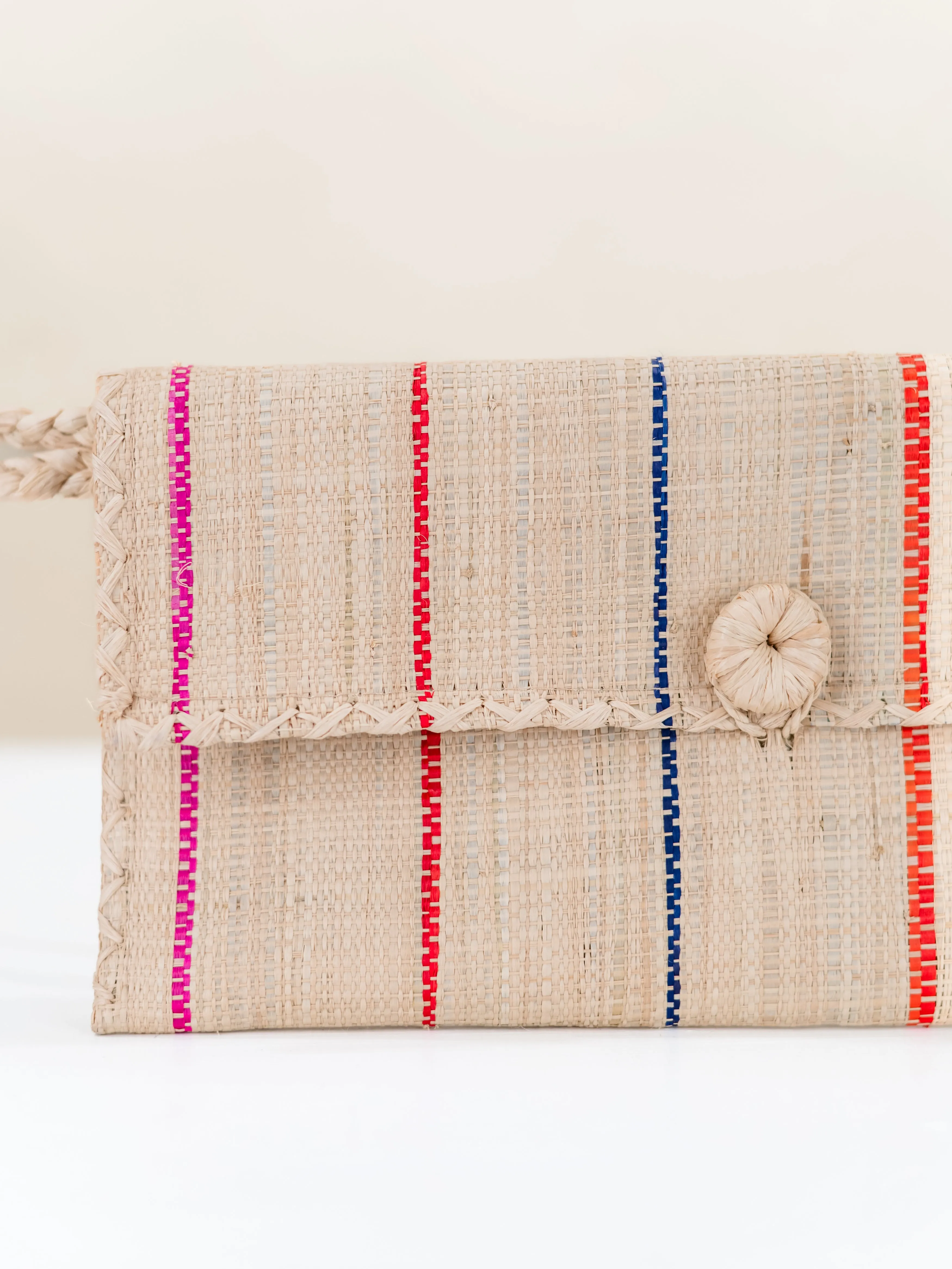 ChiChi Straw Clutch Wristlet