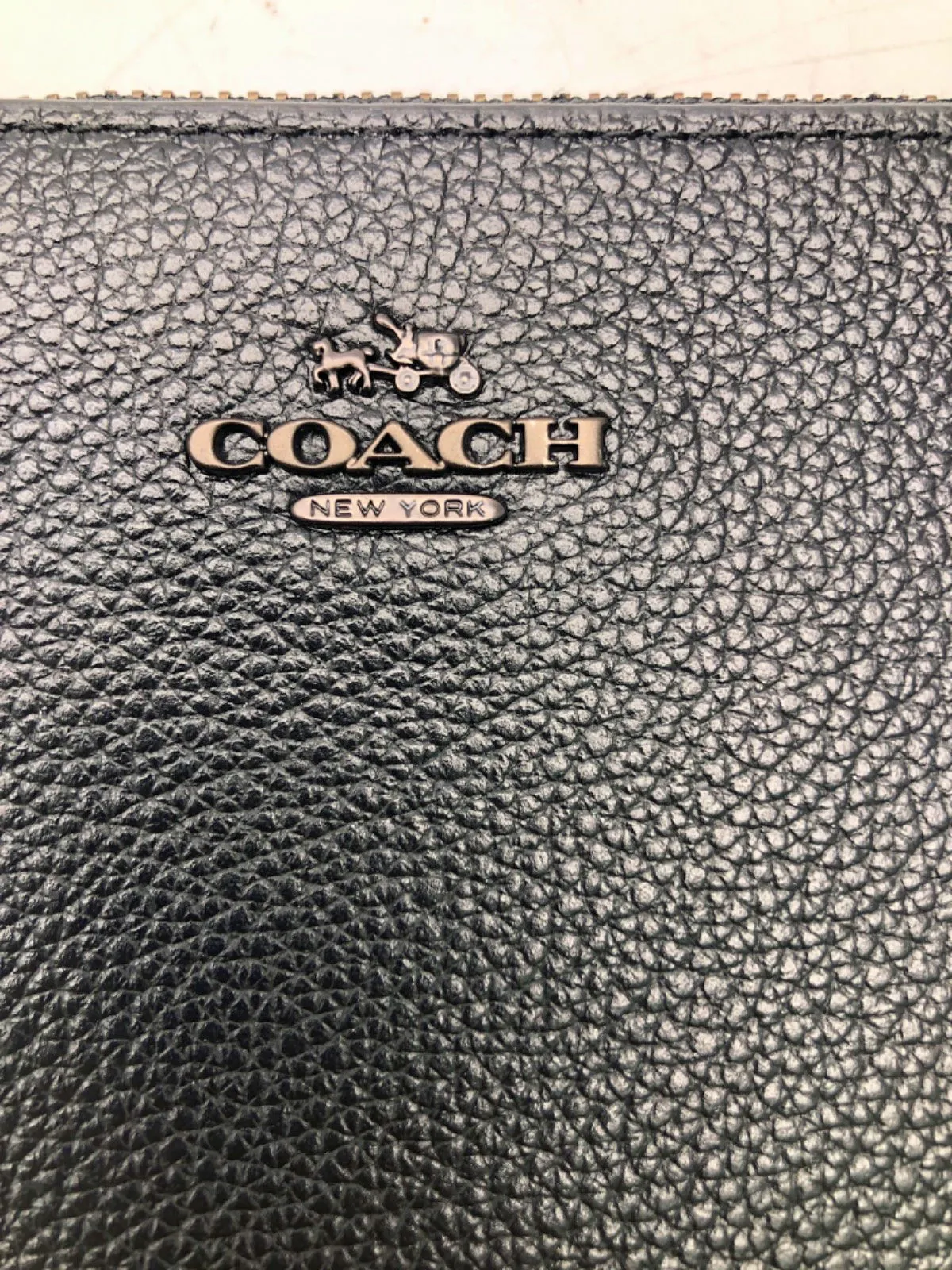 Coach Black Prairie Rivets Small Wristlet