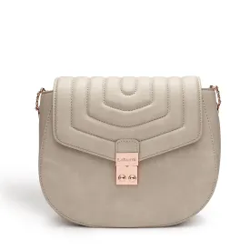 Courtney Grey Quilted Cross-body Bag
