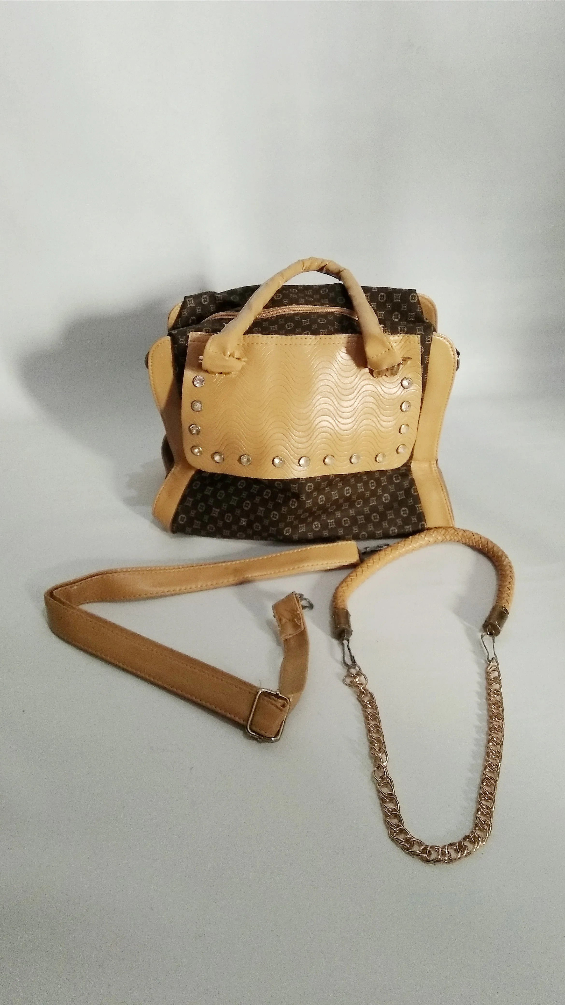Dark Coffee Pattern Handbag