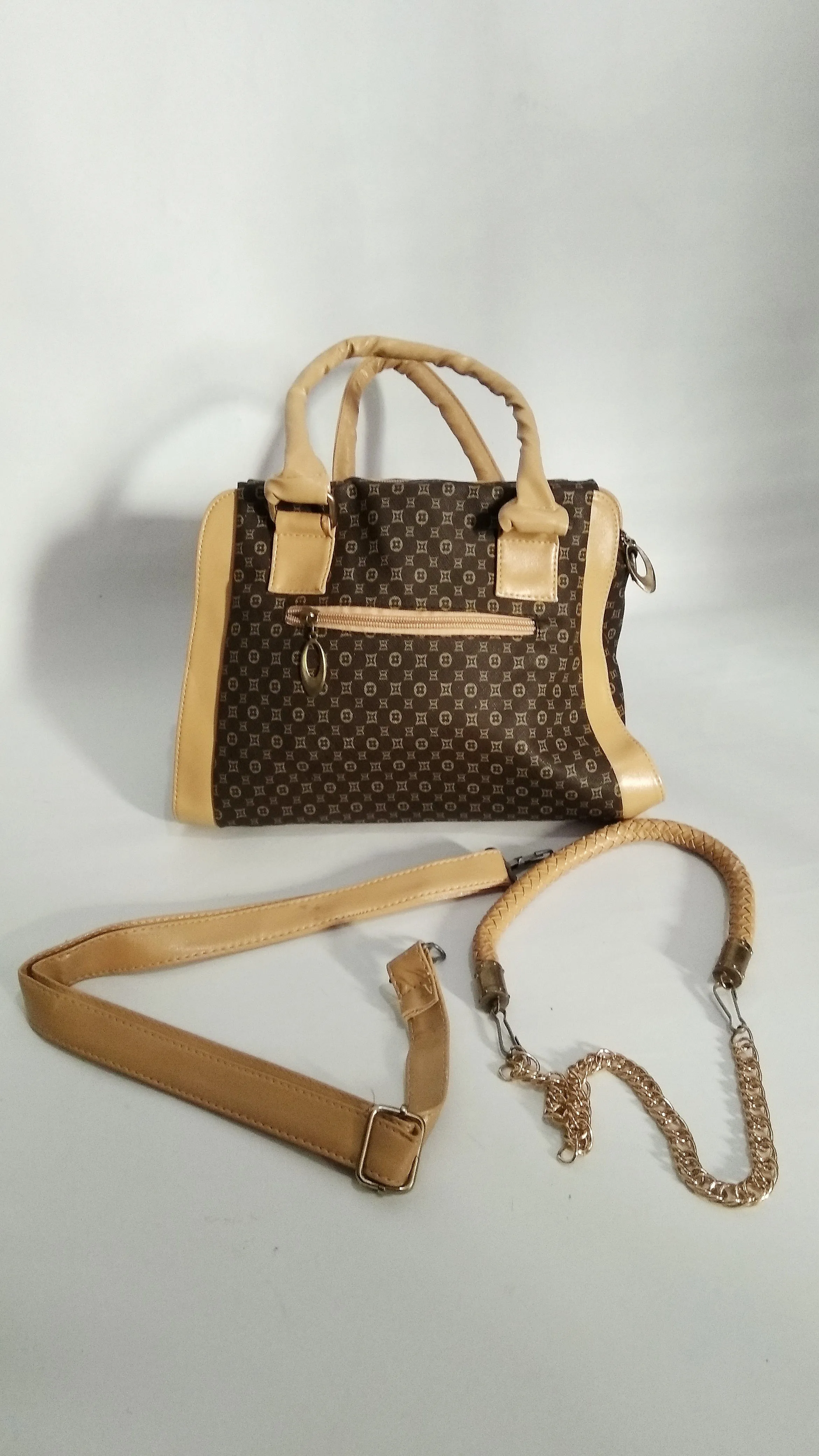 Dark Coffee Pattern Handbag