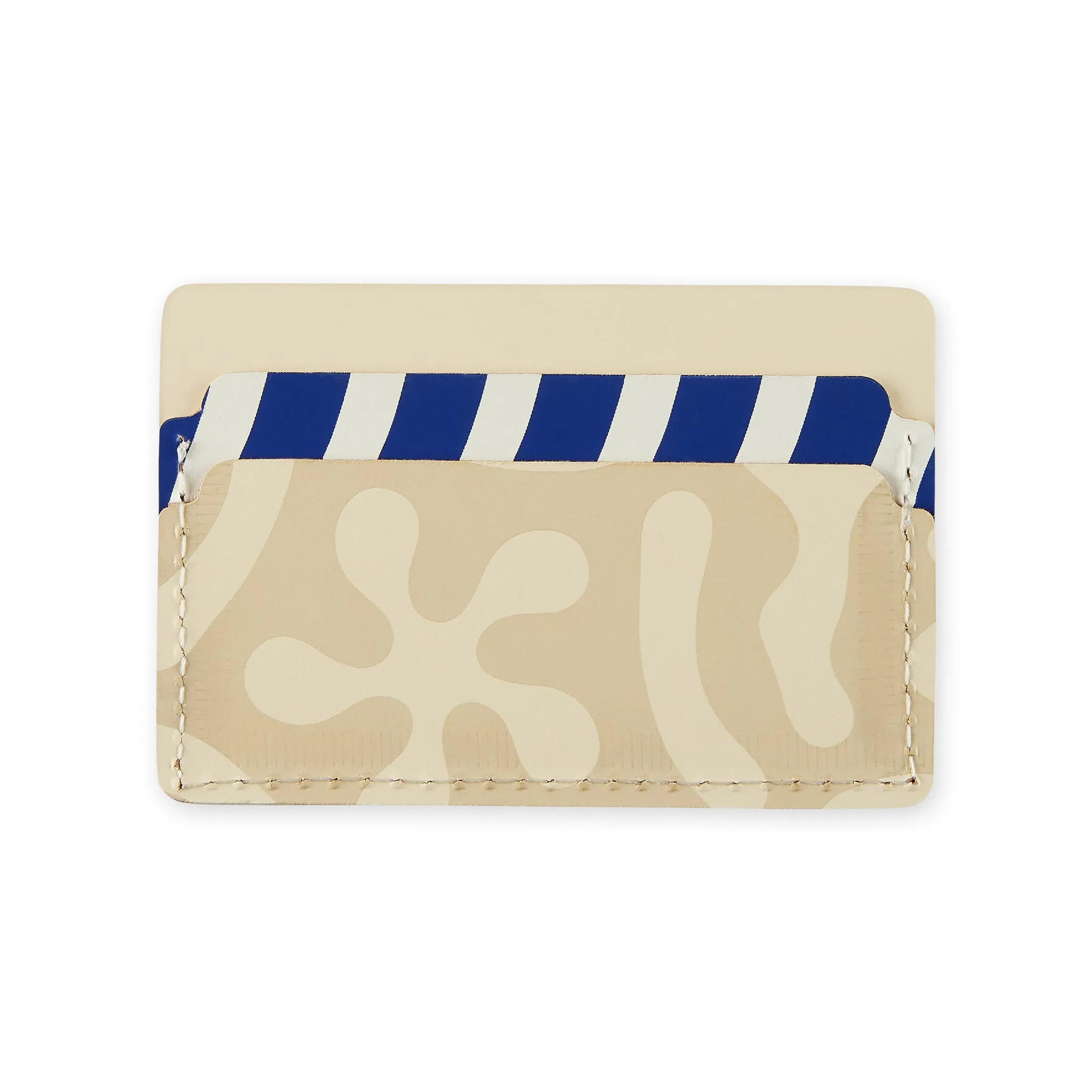 Dusen Dusen Recycled Leather Card Holder - Sand