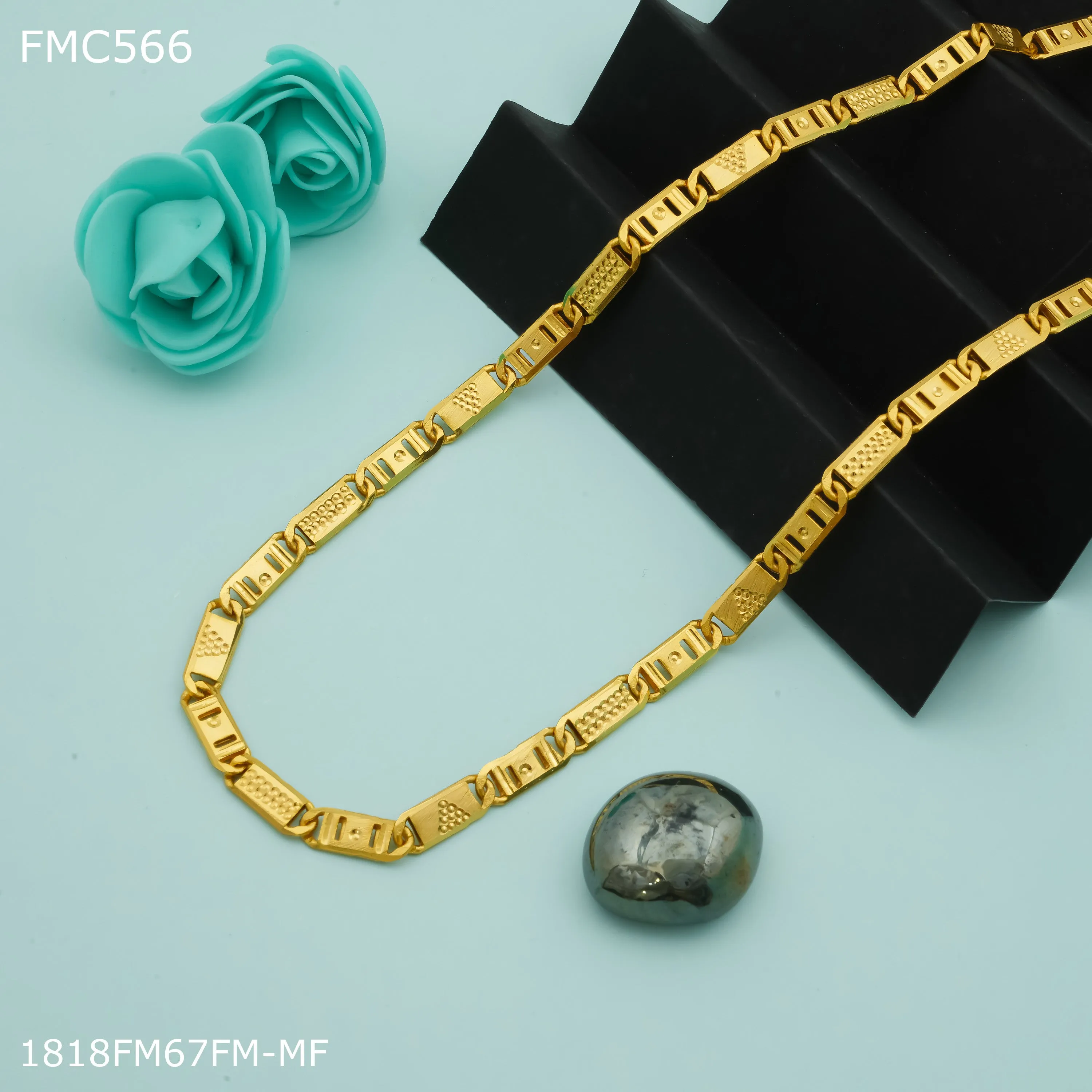 Freemen Dubal cut Nawabi golden Chain for Man - FMC566