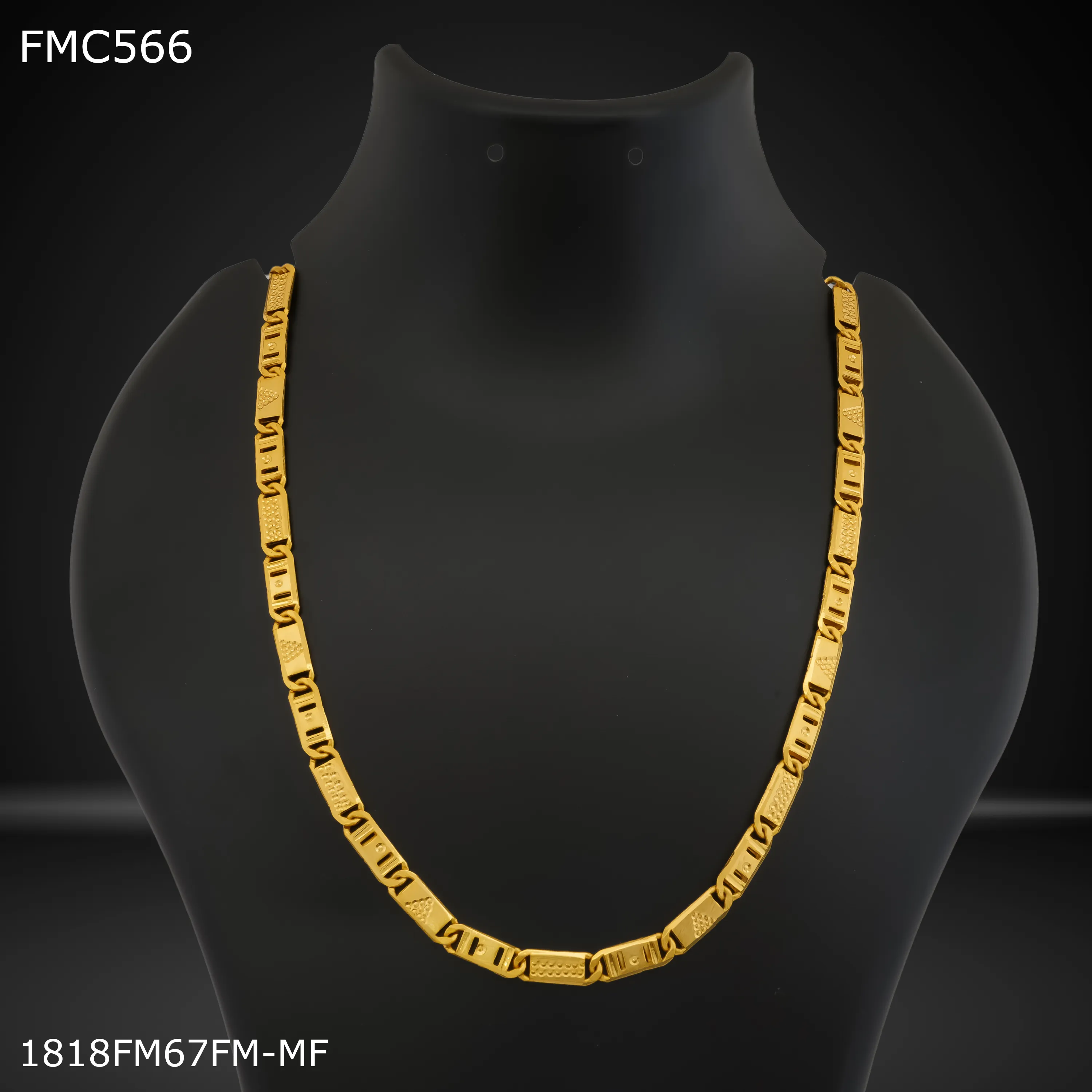 Freemen Dubal cut Nawabi golden Chain for Man - FMC566