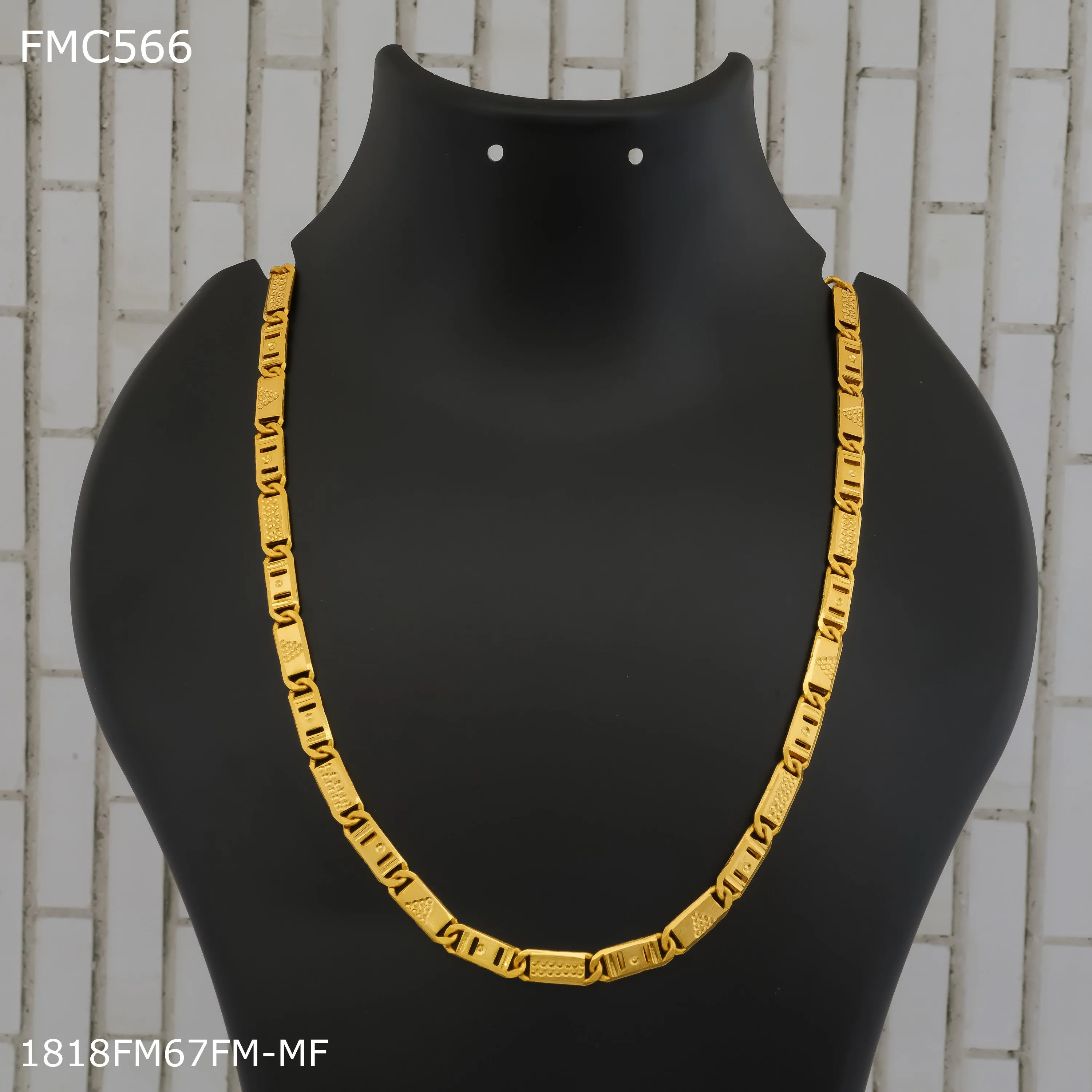 Freemen Dubal cut Nawabi golden Chain for Man - FMC566
