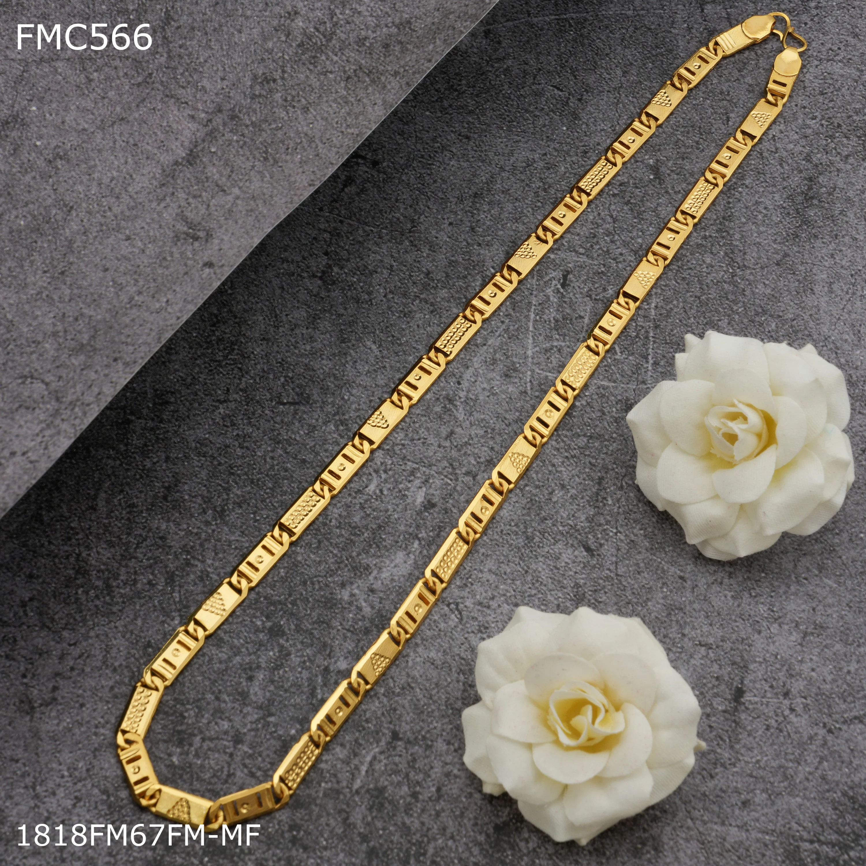 Freemen Dubal cut Nawabi golden Chain for Man - FMC566